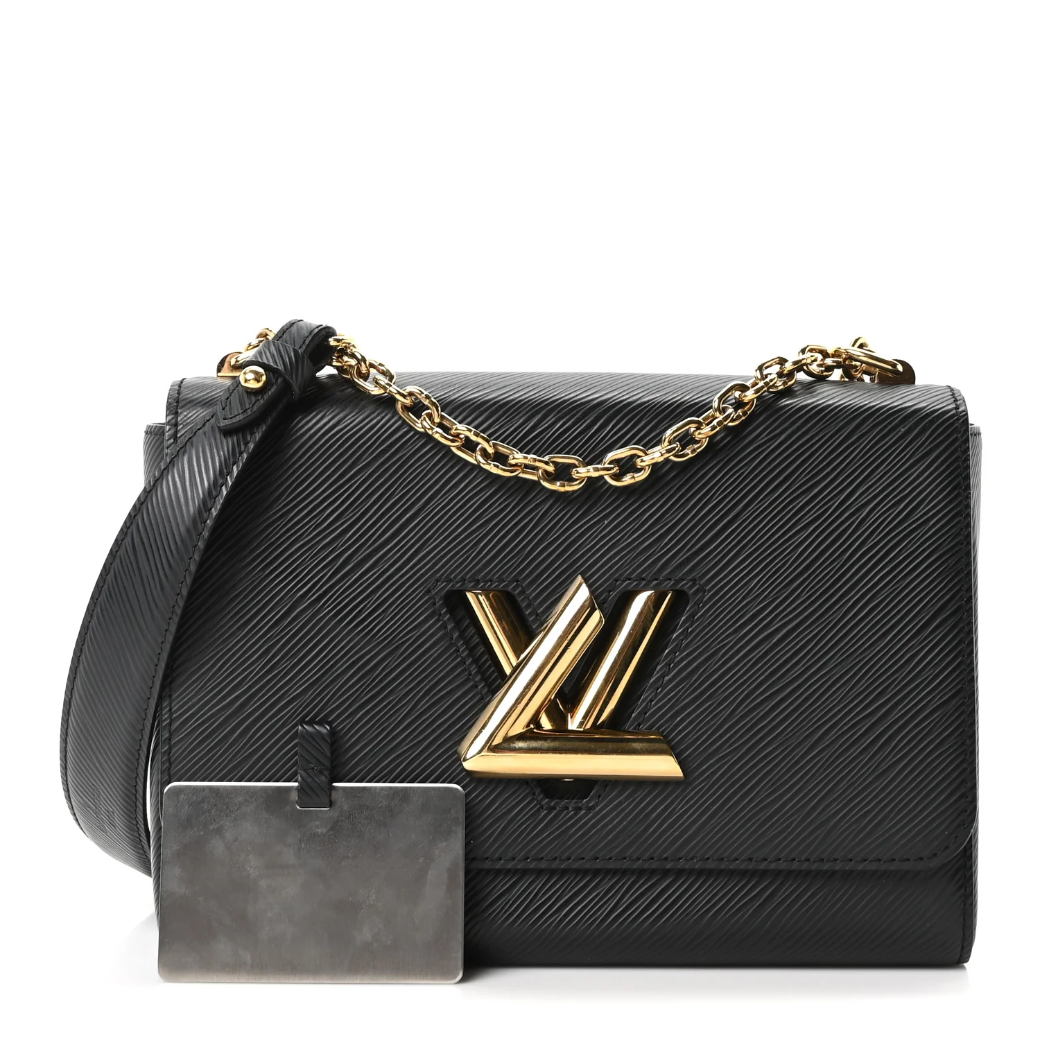 Epi Twist Shoulder Bag MM Black - Image 3