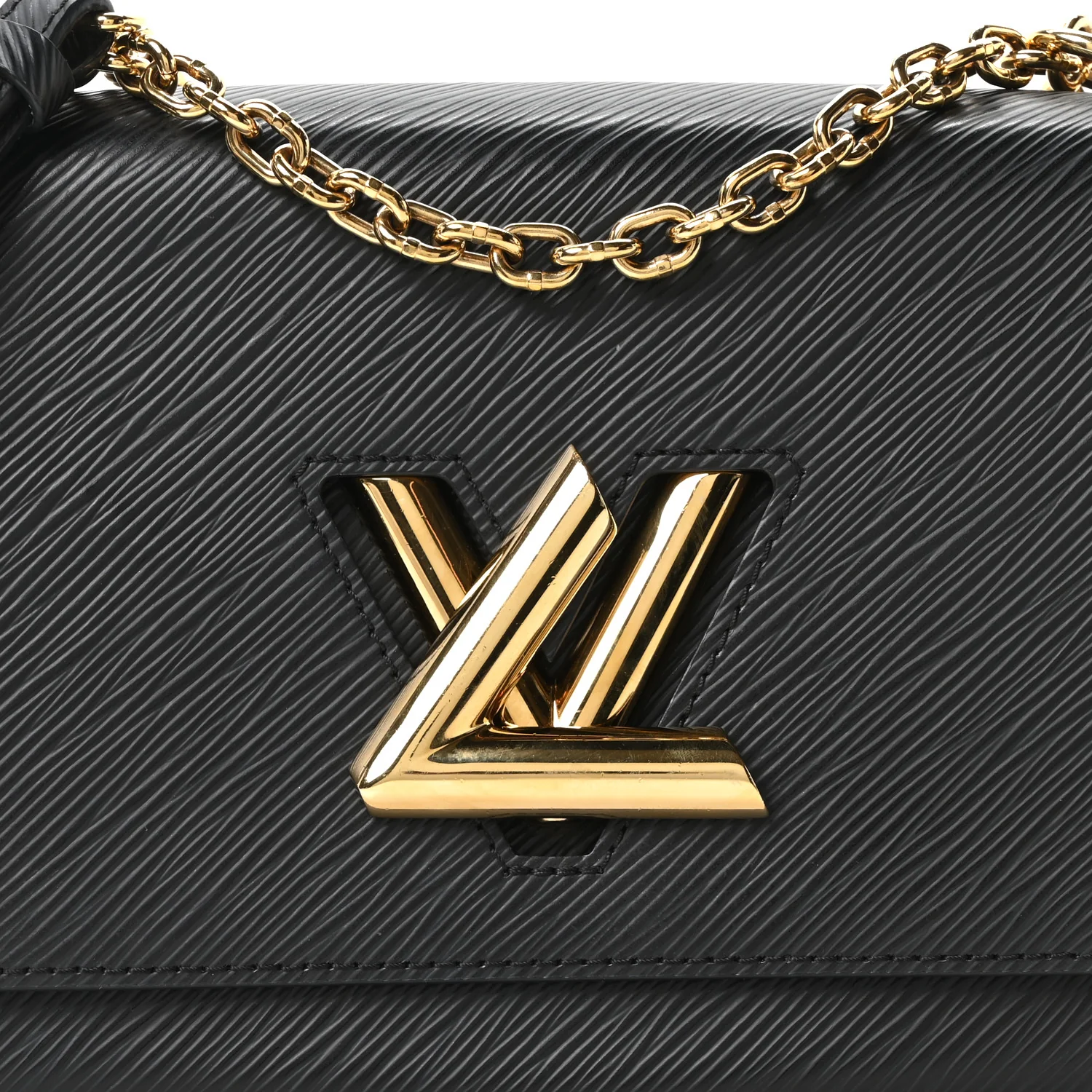 Epi Twist Shoulder Bag MM Black - Image 8