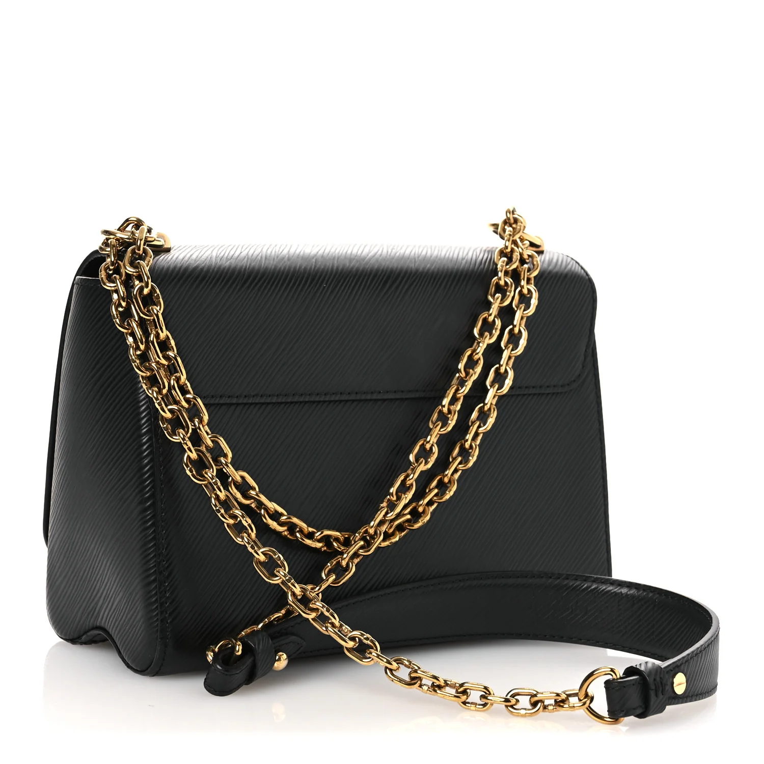 Epi Twist Shoulder Bag MM Black - Image 4