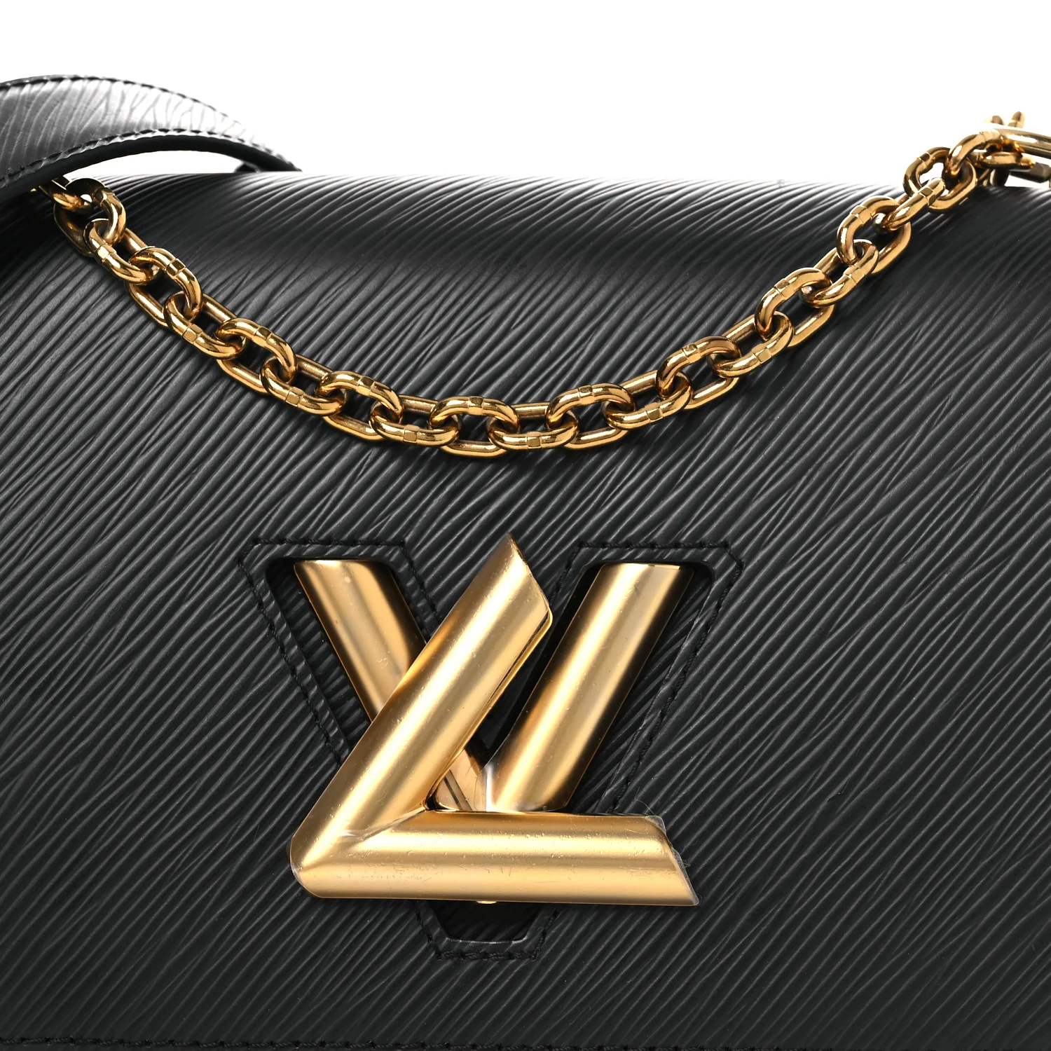 Epi Twist Shoulder Bag MM Black - Image 8