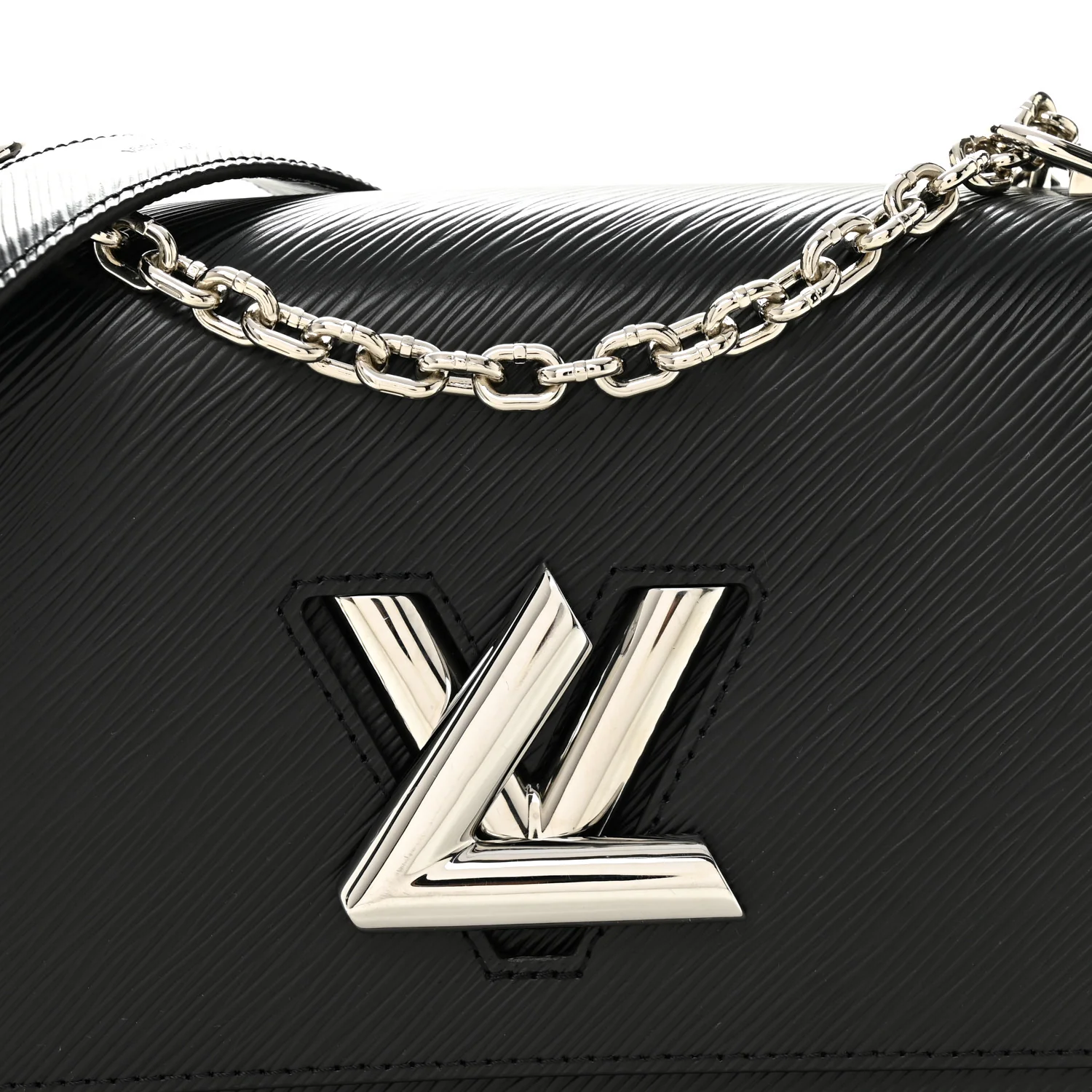 Epi Twist Shoulder Bag MM Black - Image 7
