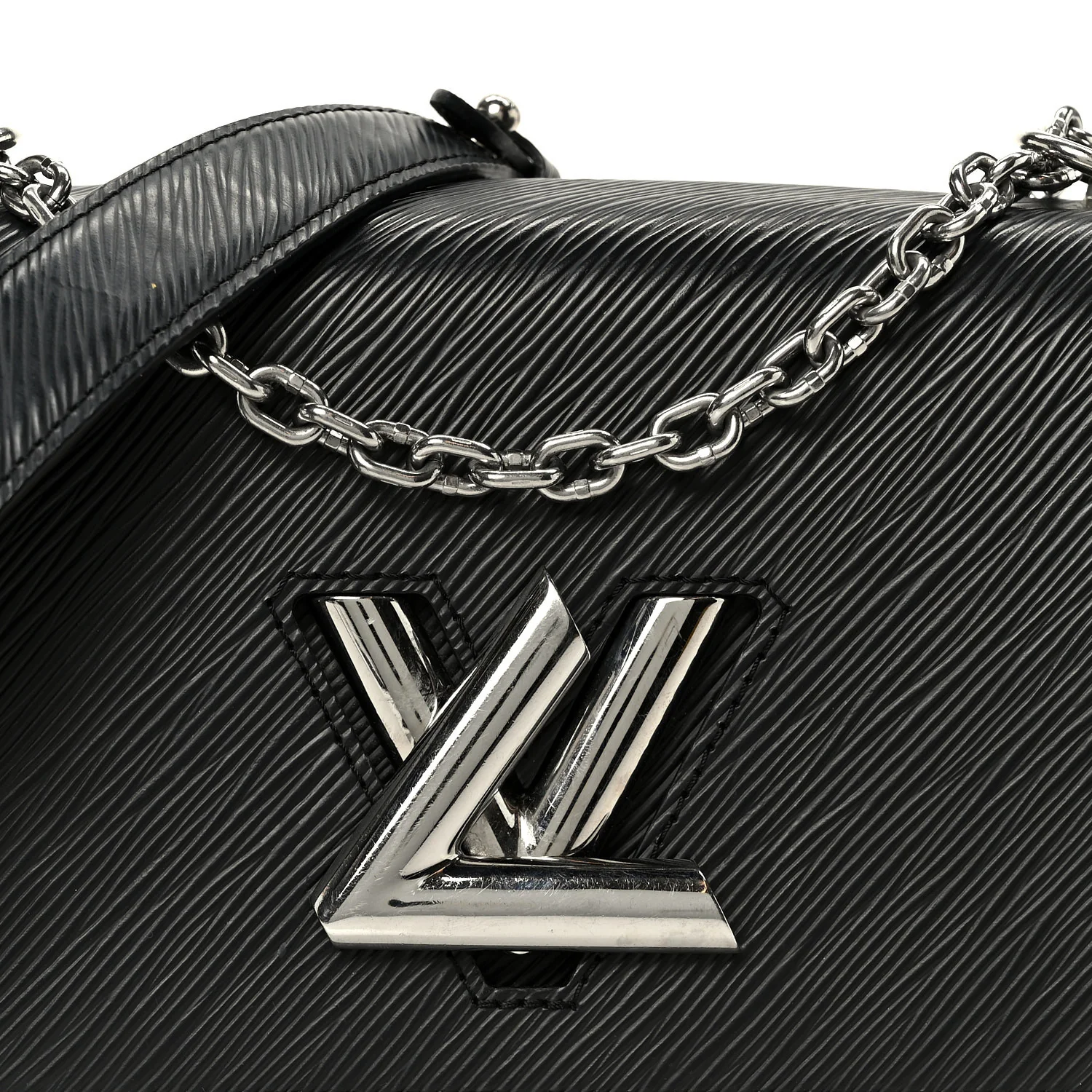 Epi Twist Shoulder Bag MM Black - Image 6