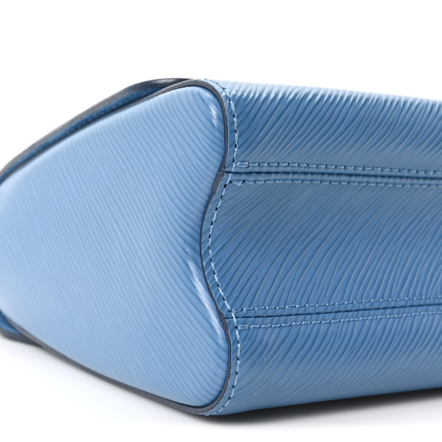 Epi Twist Shoulder Bag MM Blue Jean - Image 8