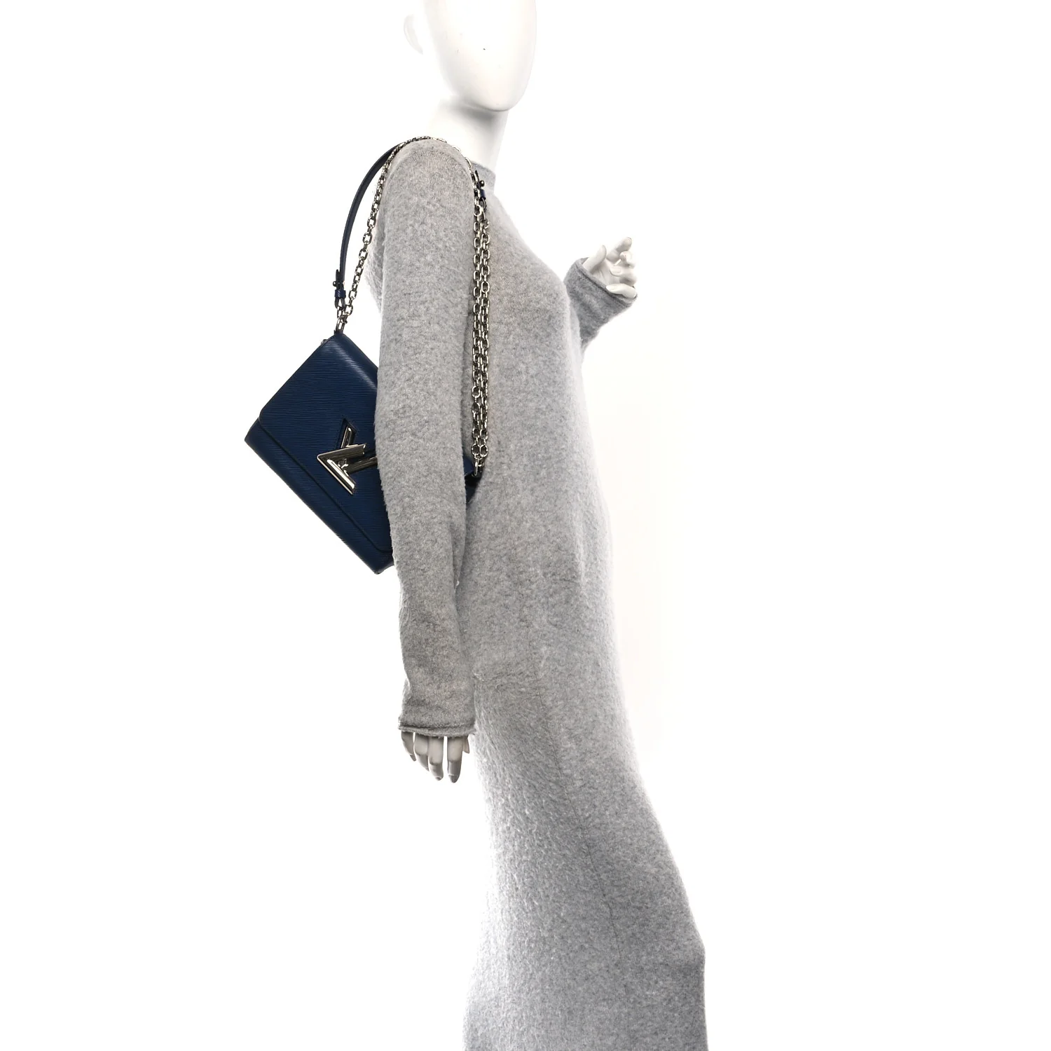 Epi Twist Shoulder Bag MM Navy - Image 2