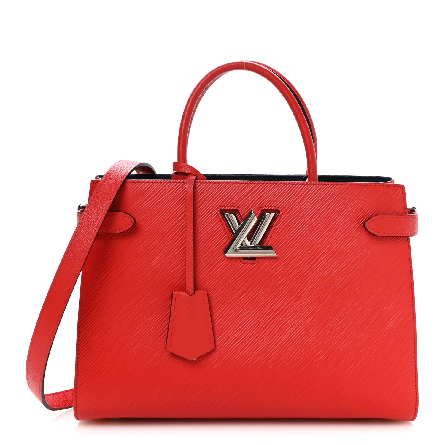 Epi Twist Tote Coquelicot