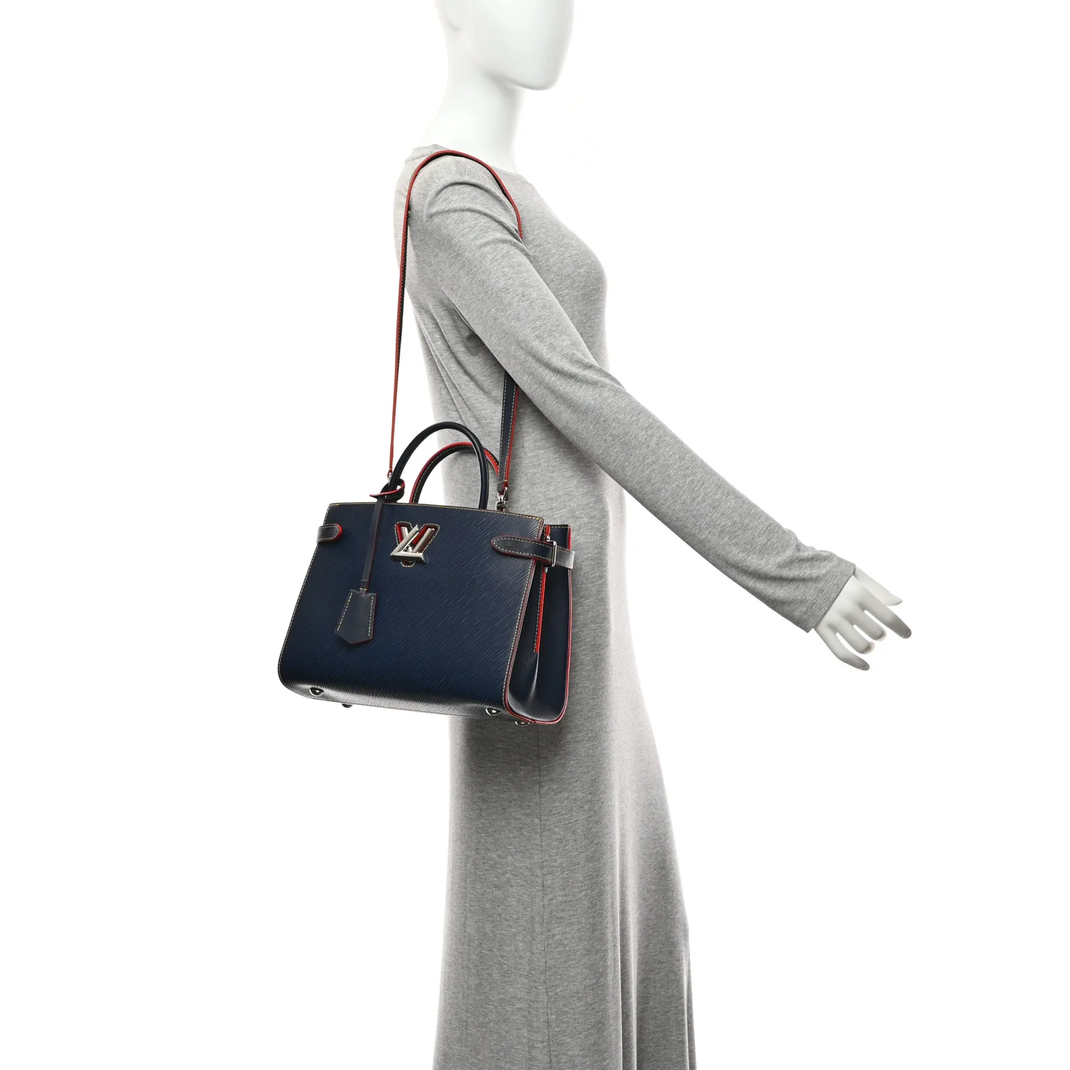 Epi Twist Tote Indigo - Image 2