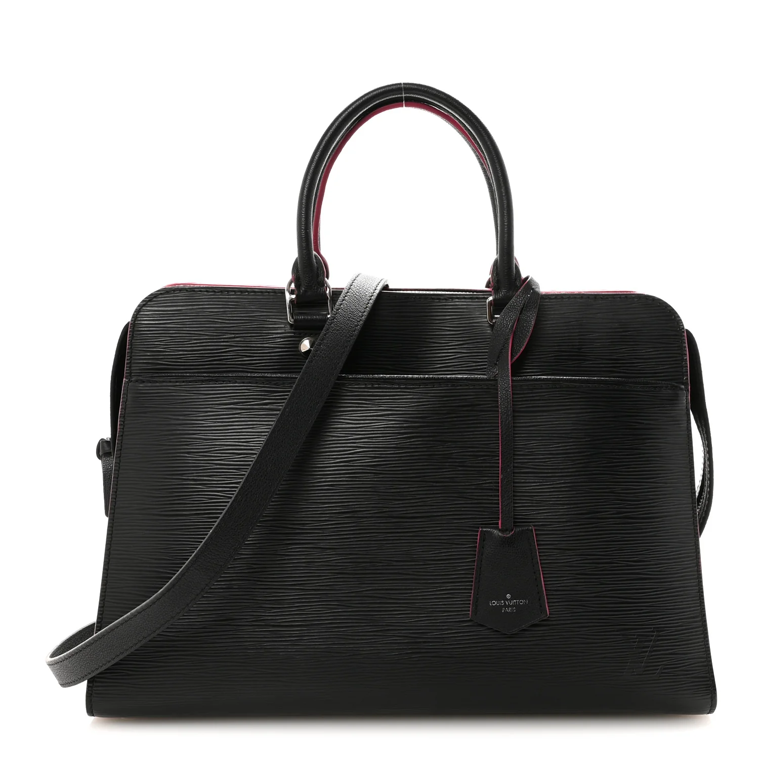 Epi Vaneau GM Black Hot Pink