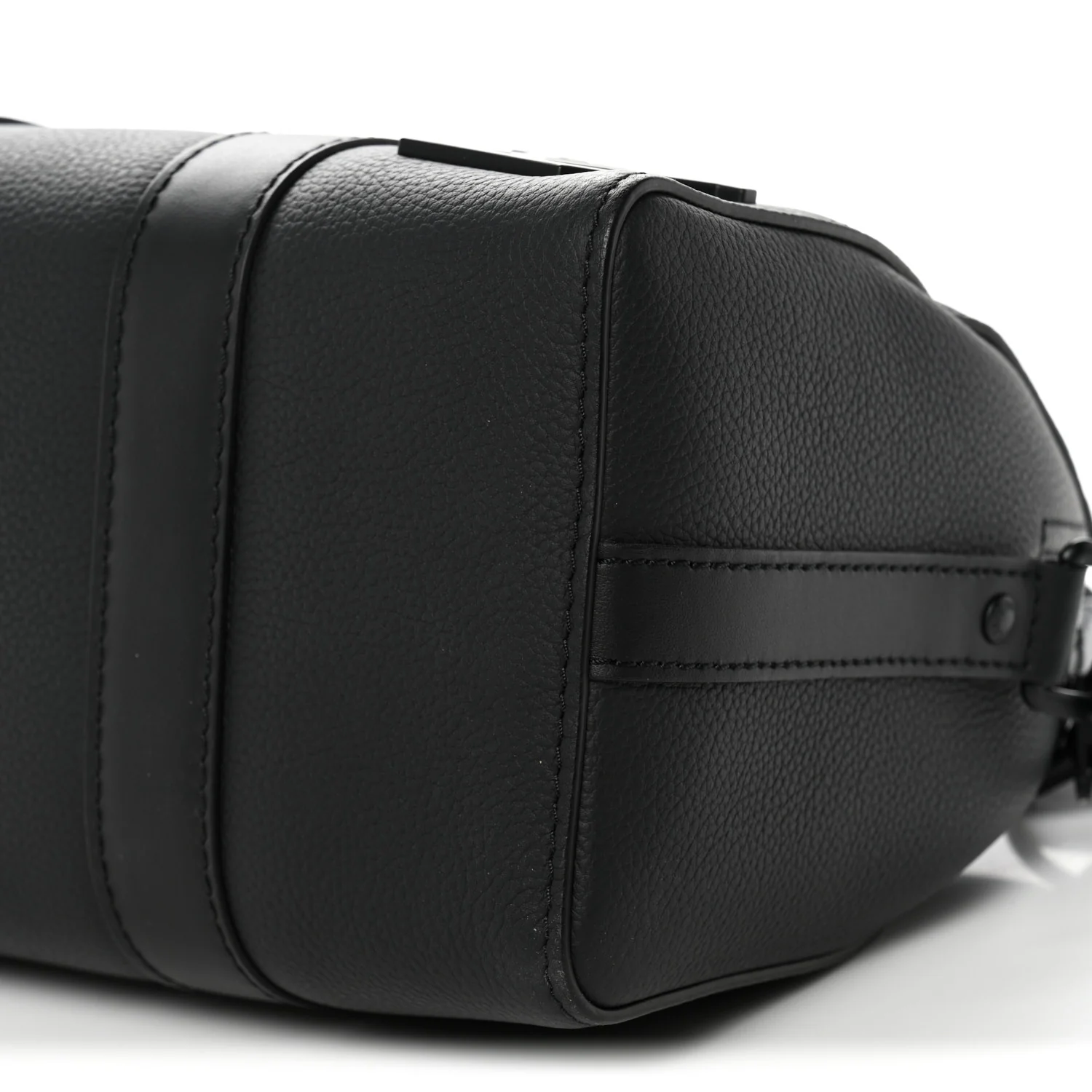 Grained Calfskin Aerogram City Keepall Black - Image 9