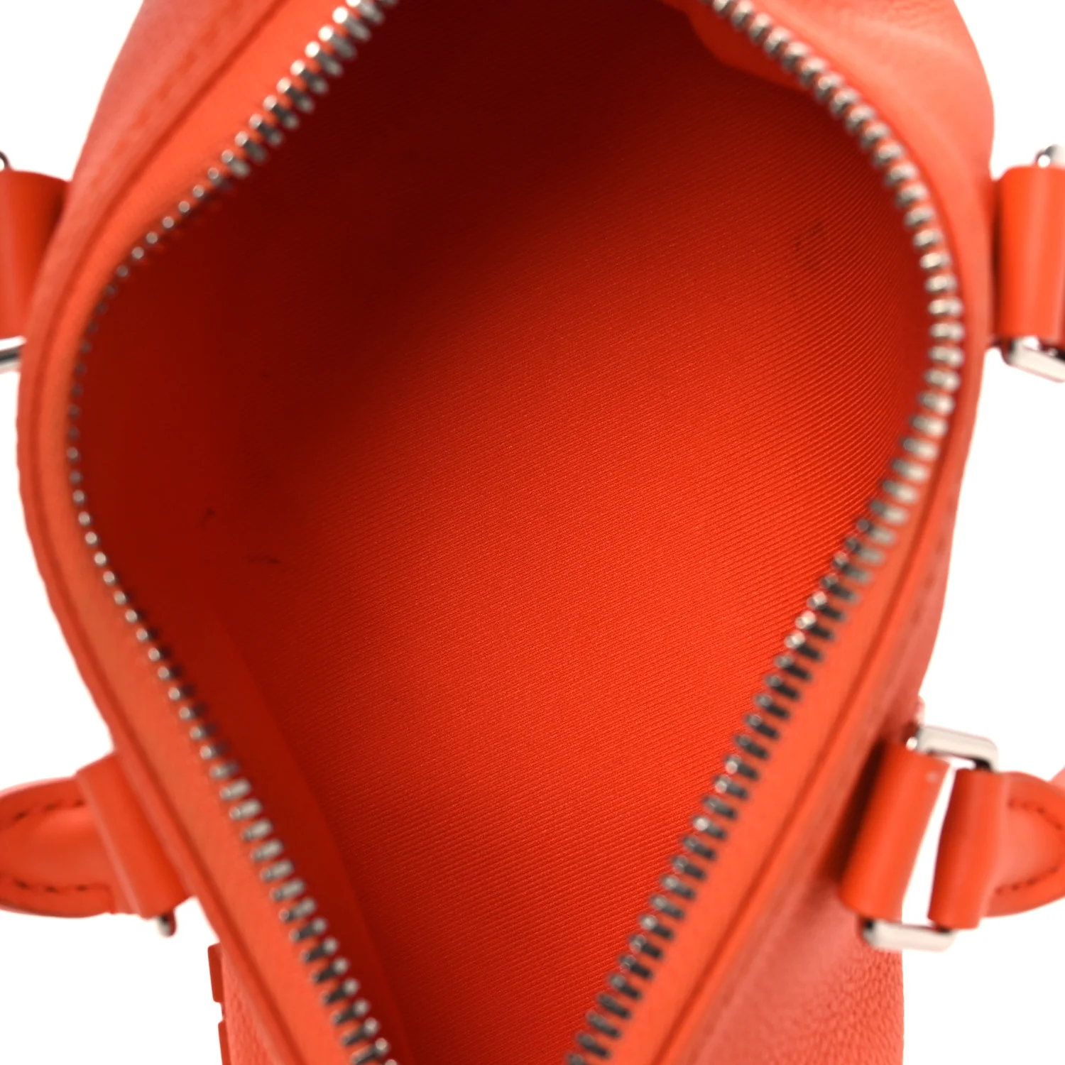 Grained Calfskin Aerogram Keepall XS Orange - Image 5