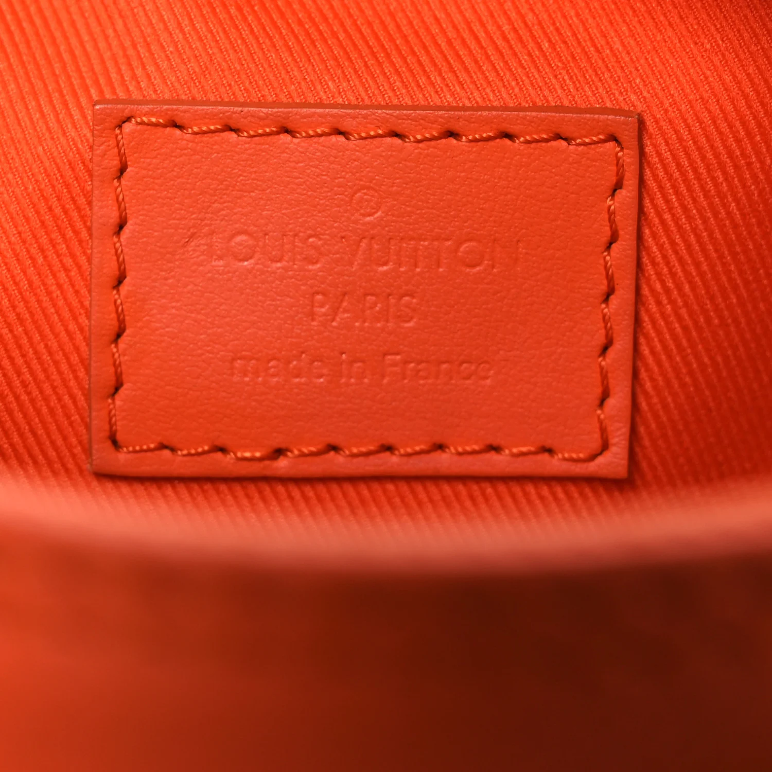 Grained Calfskin Aerogram Keepall XS Orange - Image 6