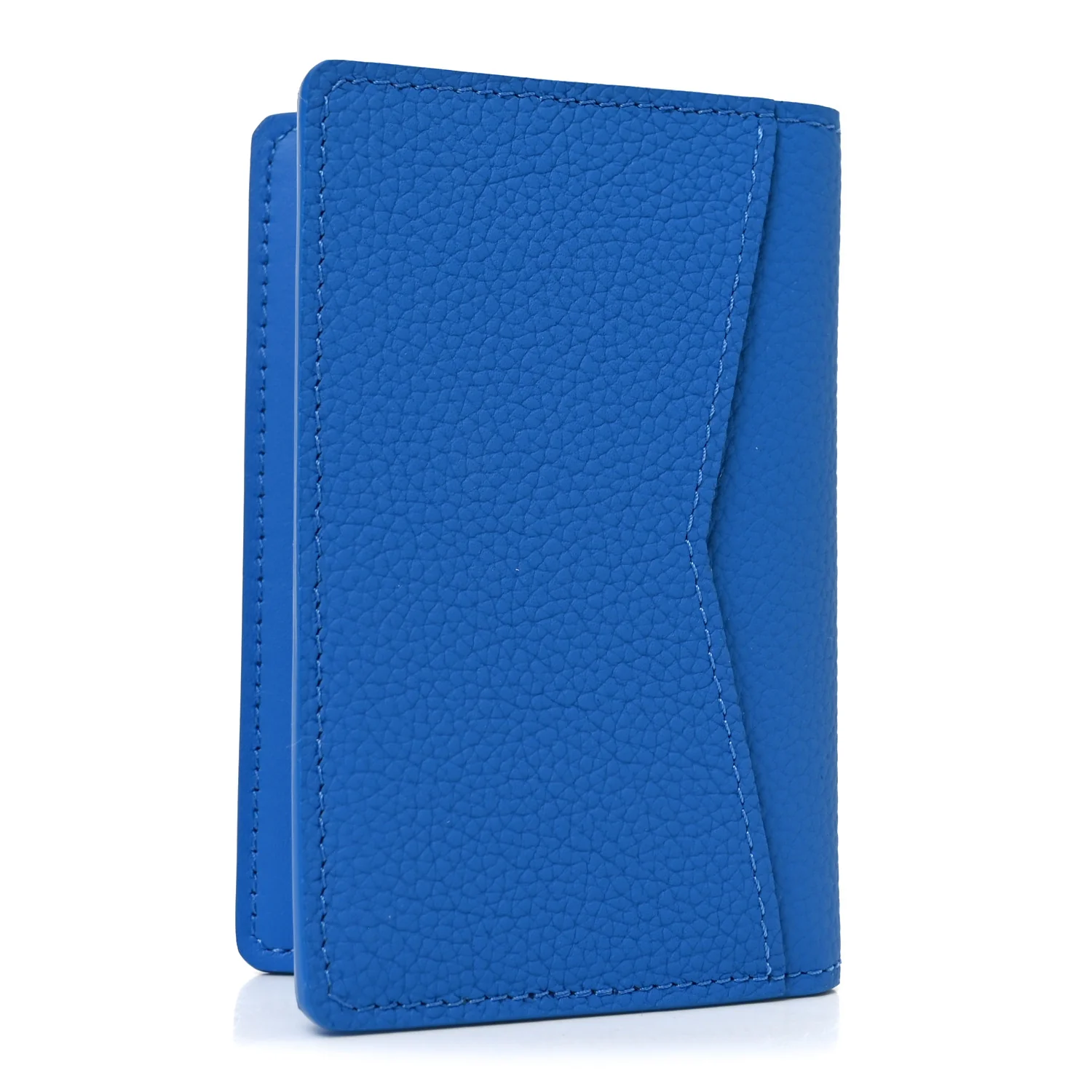 Grained Calfskin Aerogram Pocket Organizer Bright Blue - Image 3