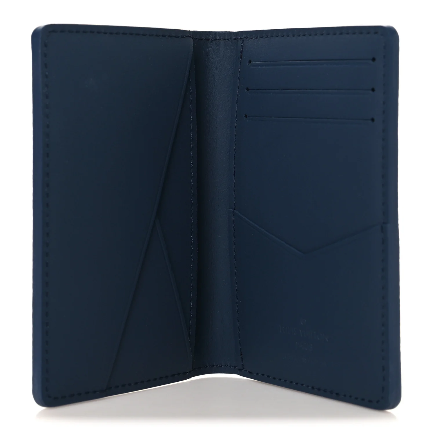 Grained Calfskin Aerogram Pocket Organizer Navy - Image 5