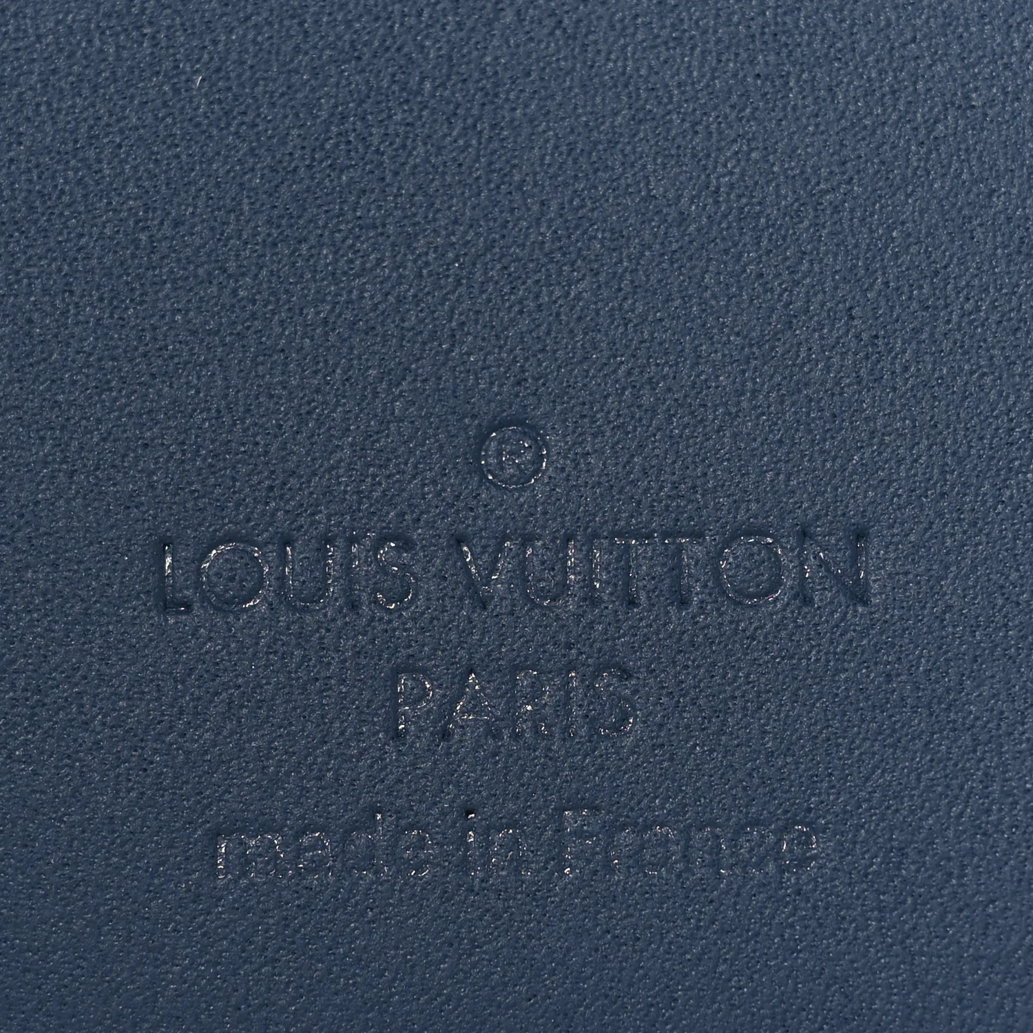 Grained Calfskin Aerogram Pocket Organizer Navy - Image 6