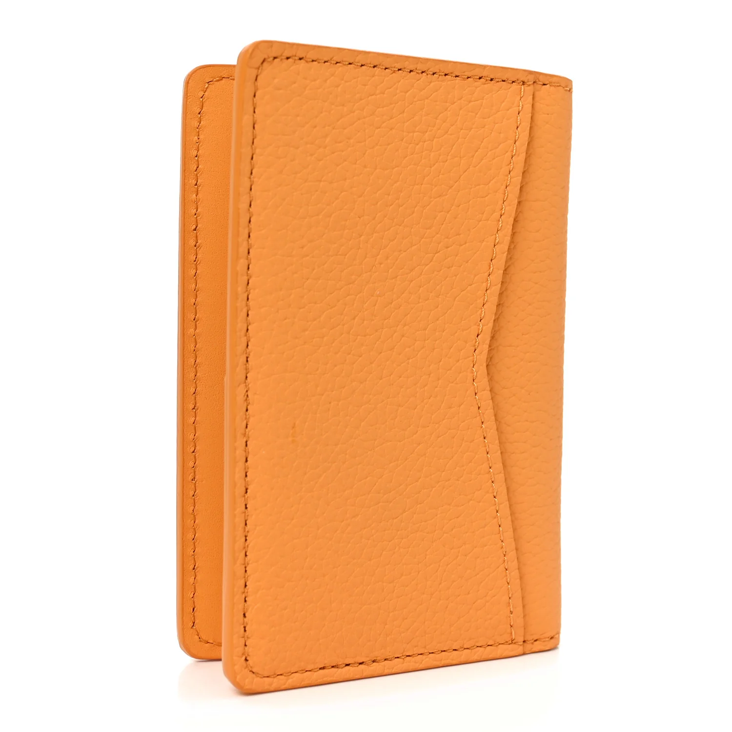 Grained Calfskin Aerogram Pocket Organizer Safran - Image 3