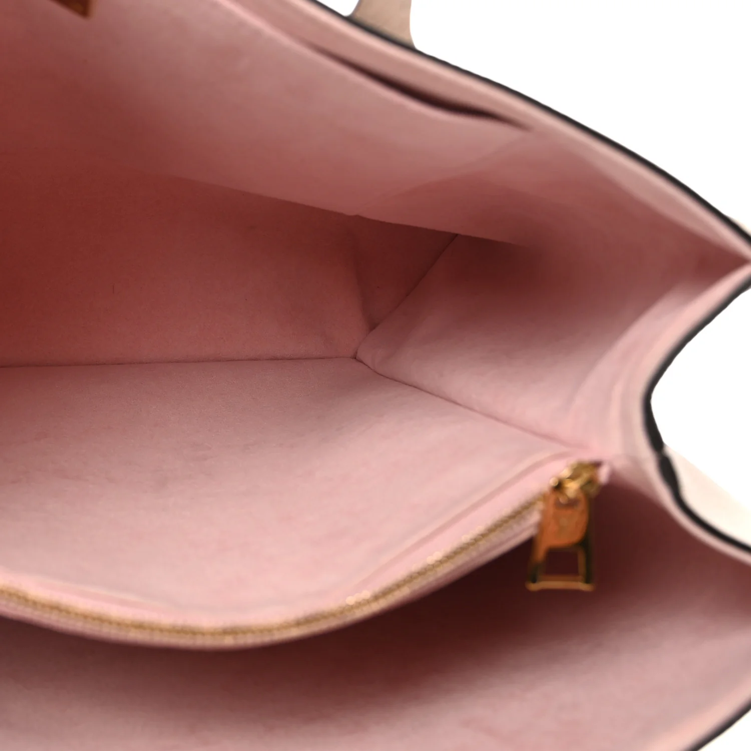 Grained Calfskin Lockme Shopper Greige - Image 5