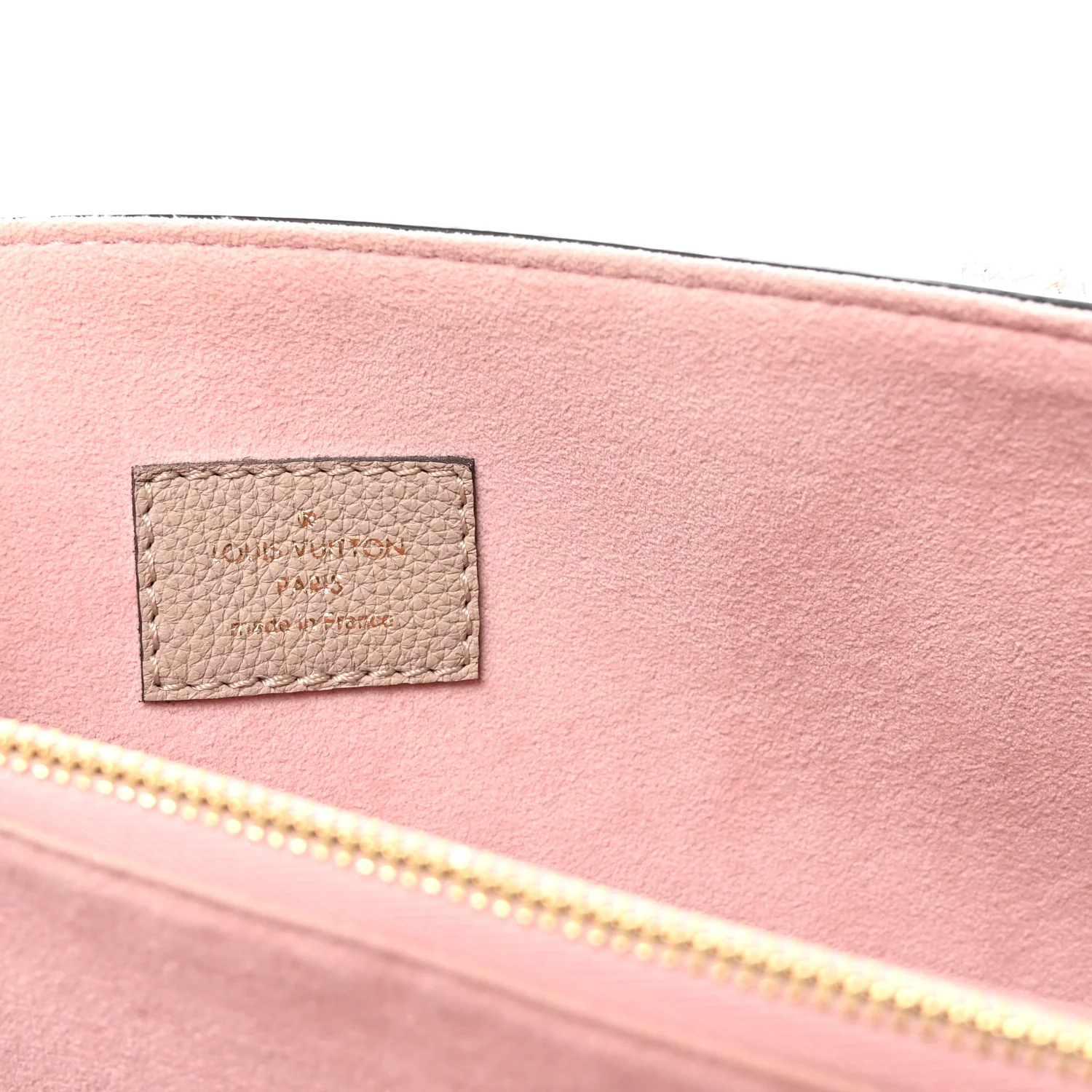 Grained Calfskin Lockme Shopper Greige - Image 6