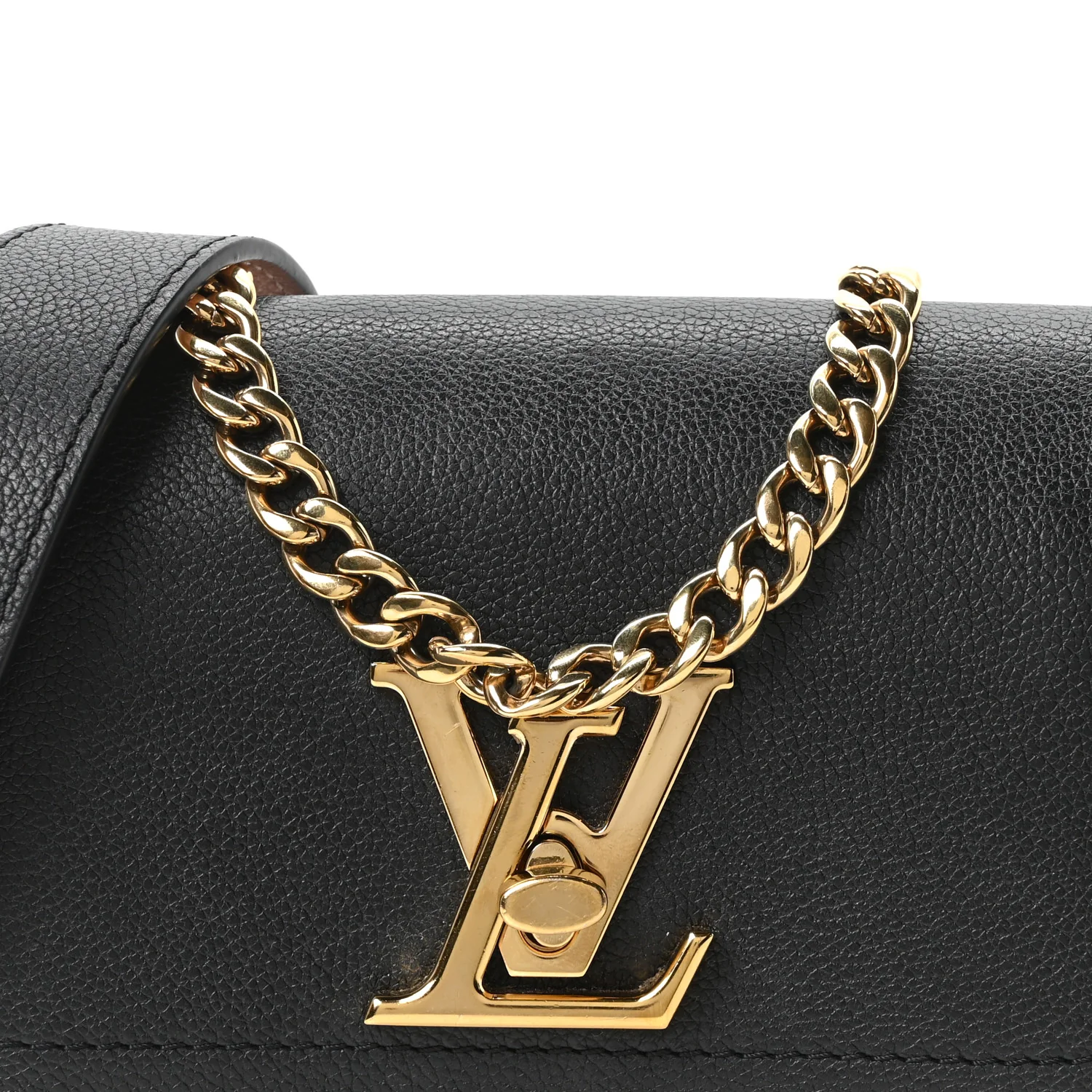 Grained Calfskin Lockme Tender Black - Image 7