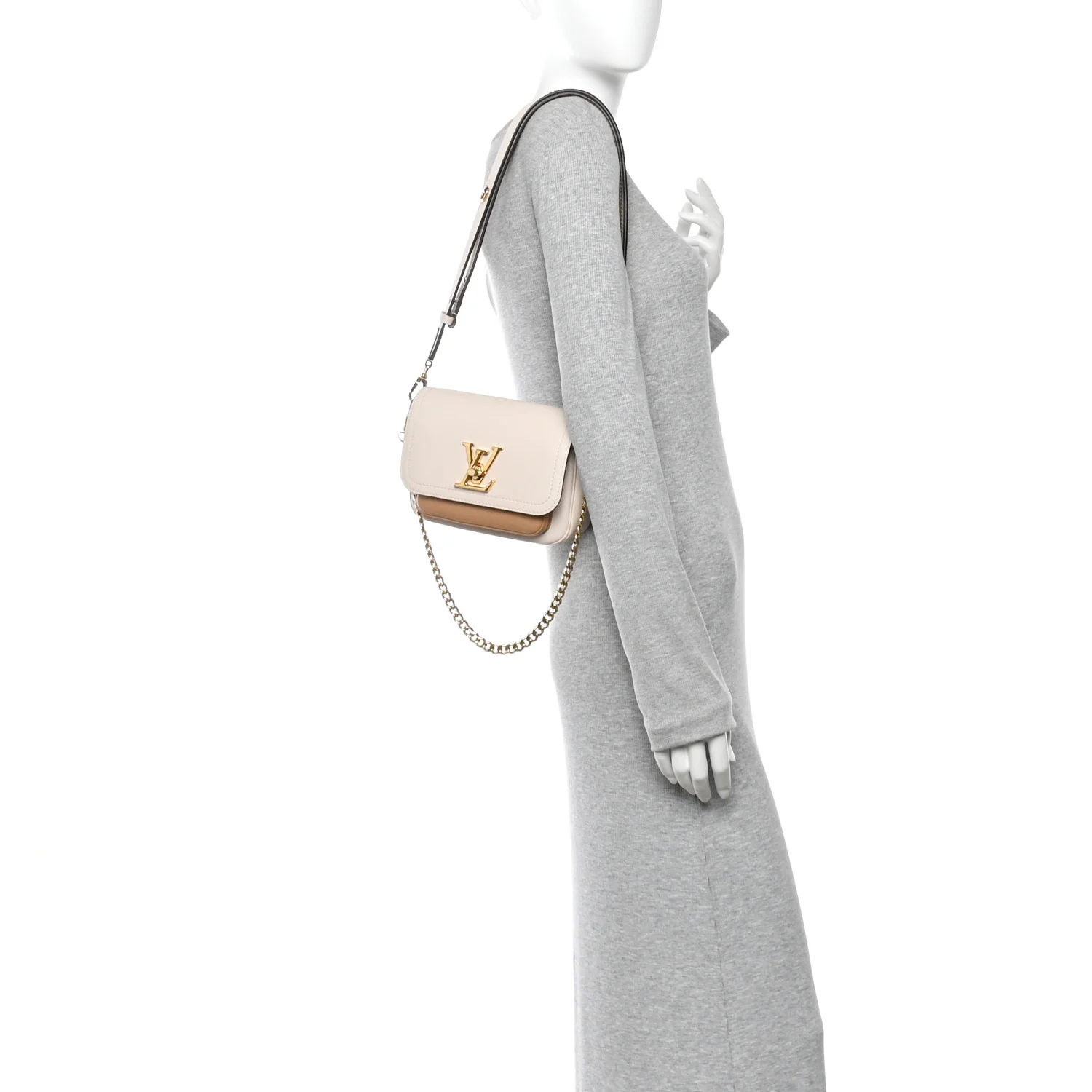 Grained Calfskin Lockme Tender Quartz - Image 2