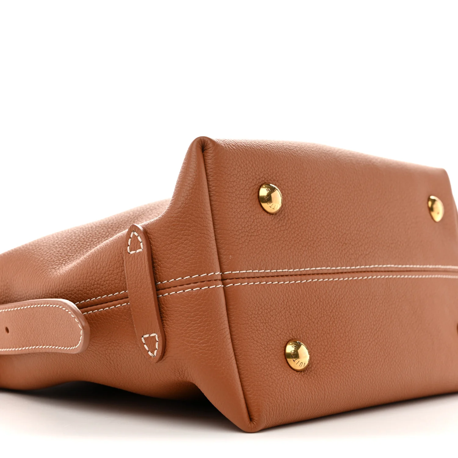 Grained Calfskin Low Key Hobo PM Cognac - Image 8