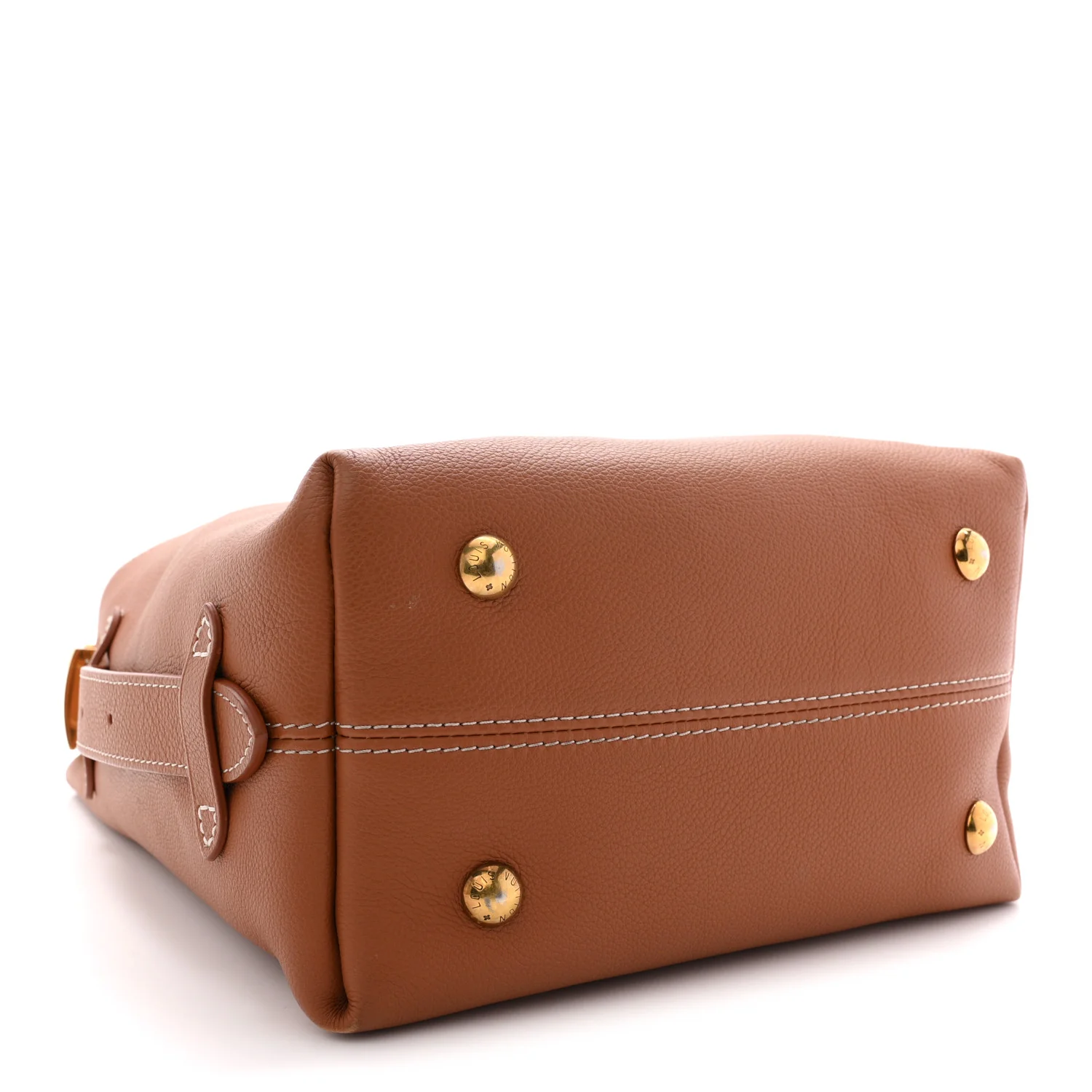 Grained Calfskin Low Key Hobo PM Cognac - Image 5