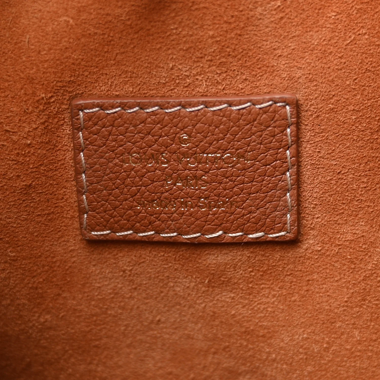 Grained Calfskin Low Key Hobo PM Cognac - Image 7