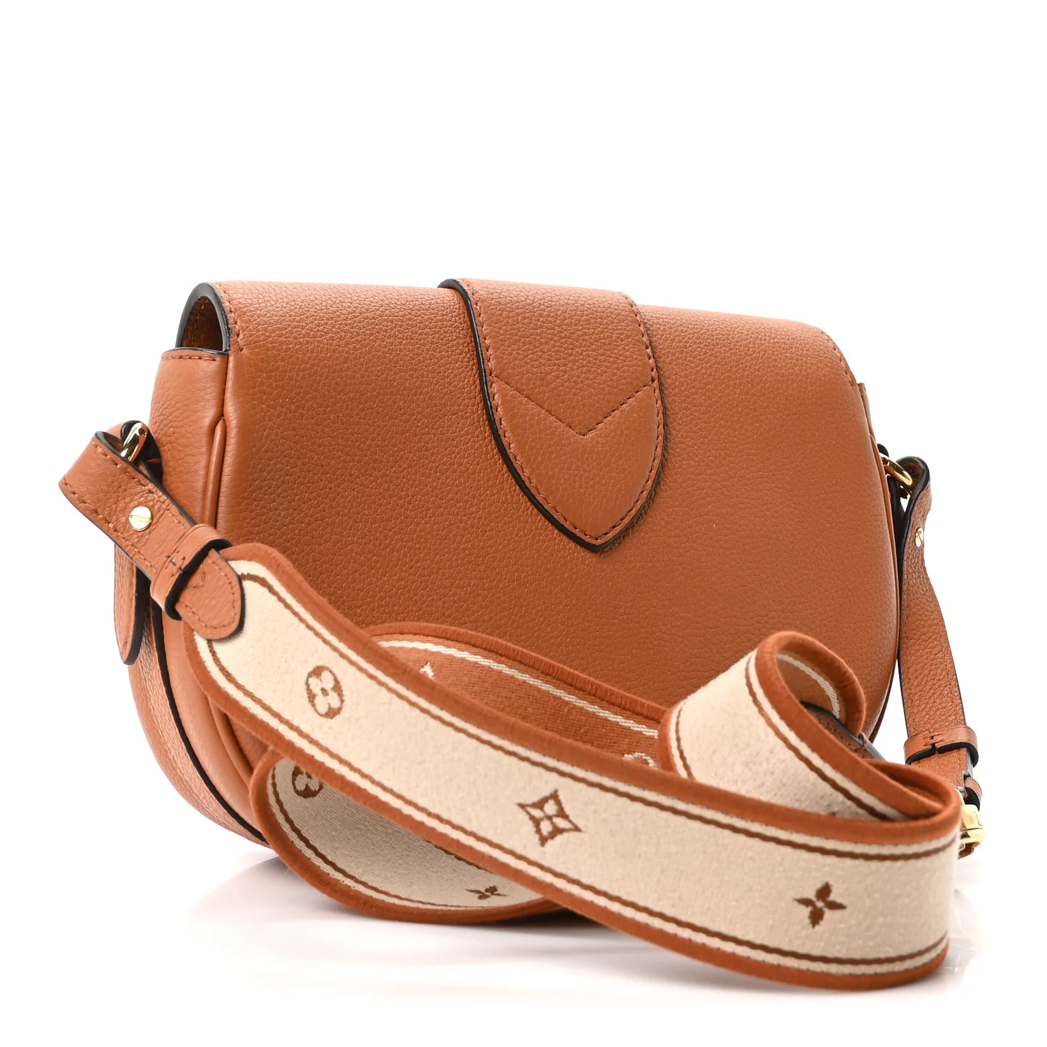 Grained Calfskin LV Pont 9 Soft MM Golden Siena - Image 3
