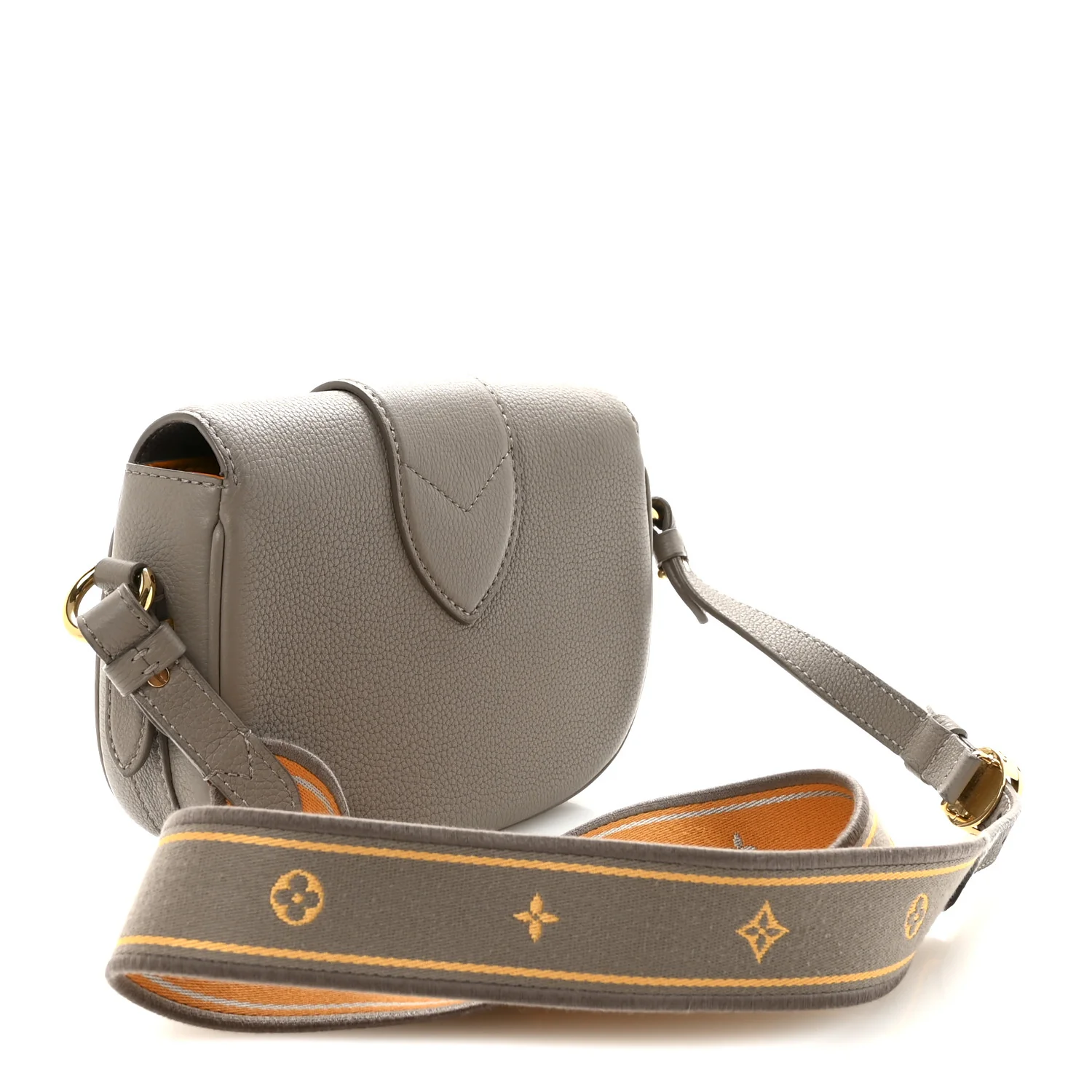 Grained Calfskin LV Pont 9 Soft PM Gris - Image 3