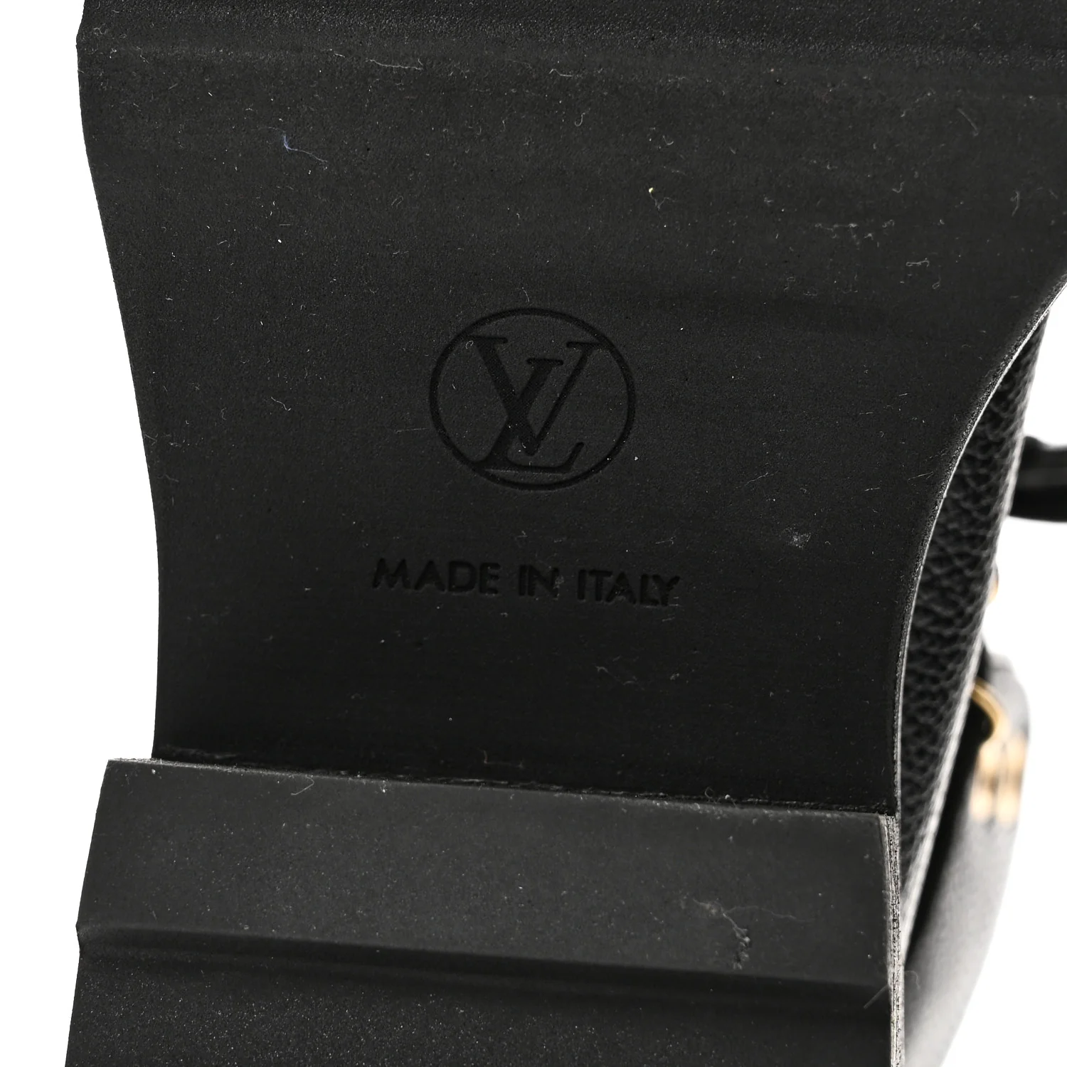 Grained Calfskin Shearling LV Beaubourg Ankle Boots 37.5 Black - Image 8