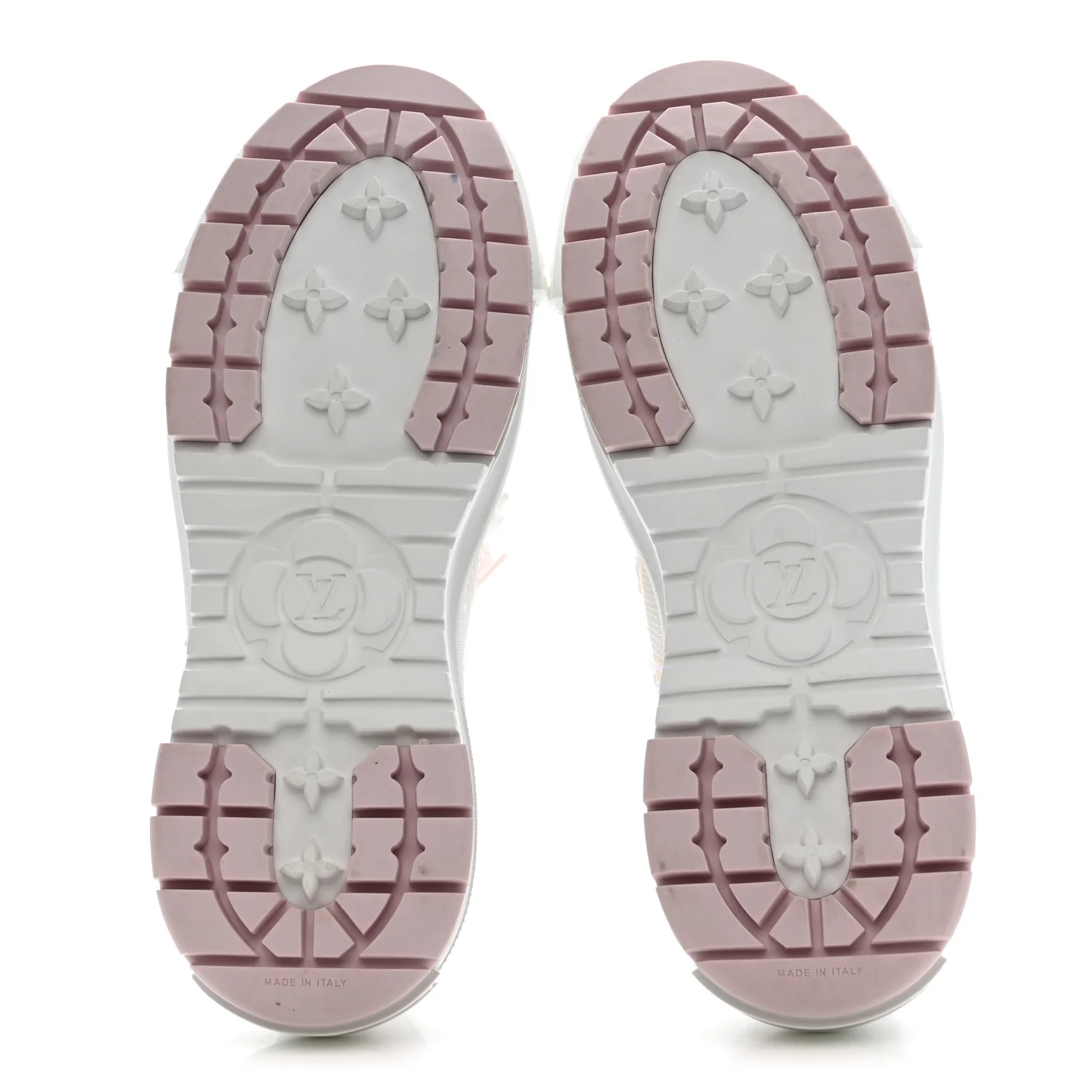 Iridescent Technical Mesh Monogram LV Squad Low Top Sneakers 38.5 Rose Clair - Image 6