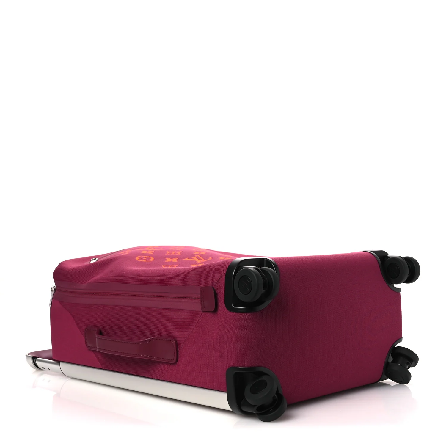 Knit Monogram Horizon Soft 55 Suitcase Fuchsia - Image 5