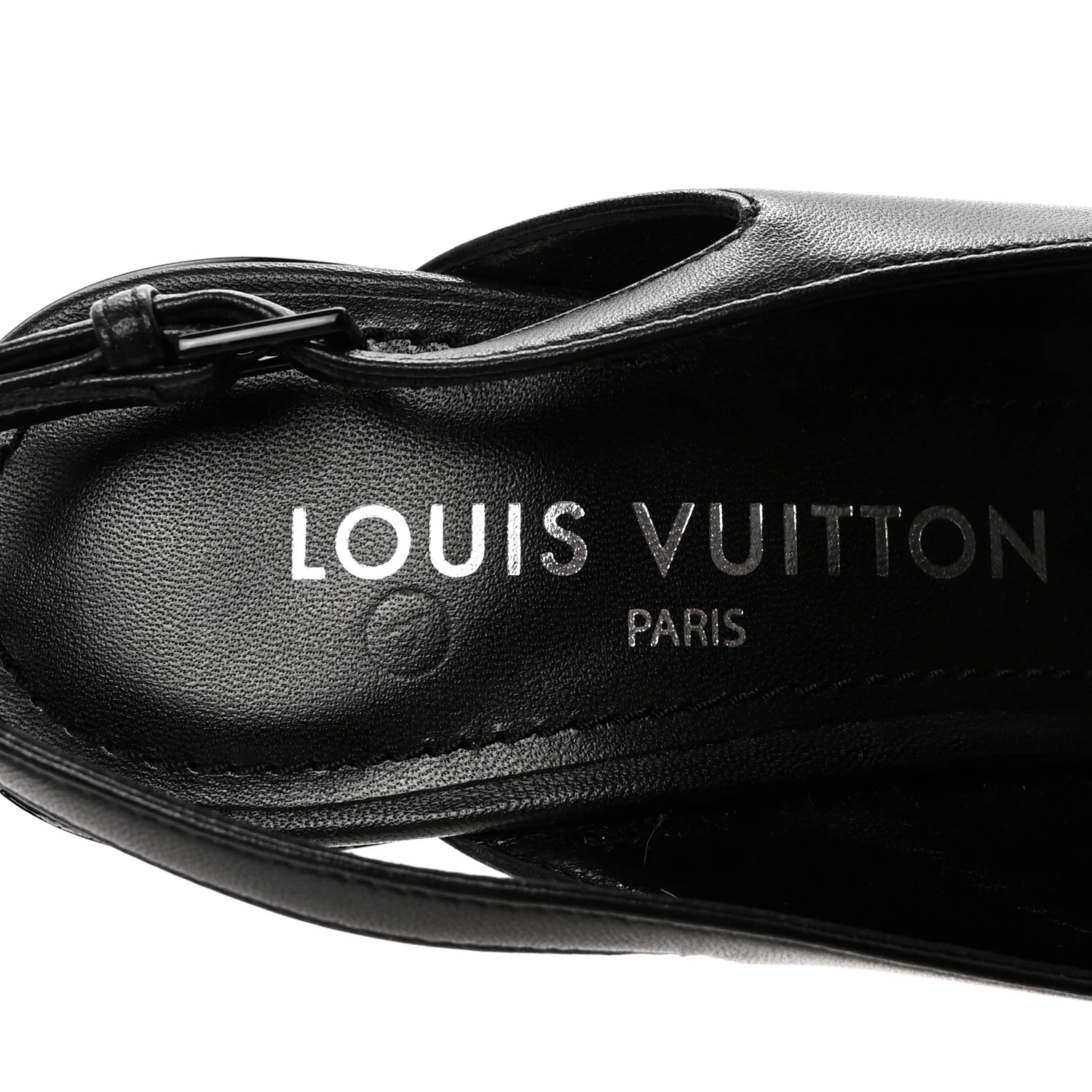 Lambskin 6AM Slingback Pumps 37.5 Black - Image 8