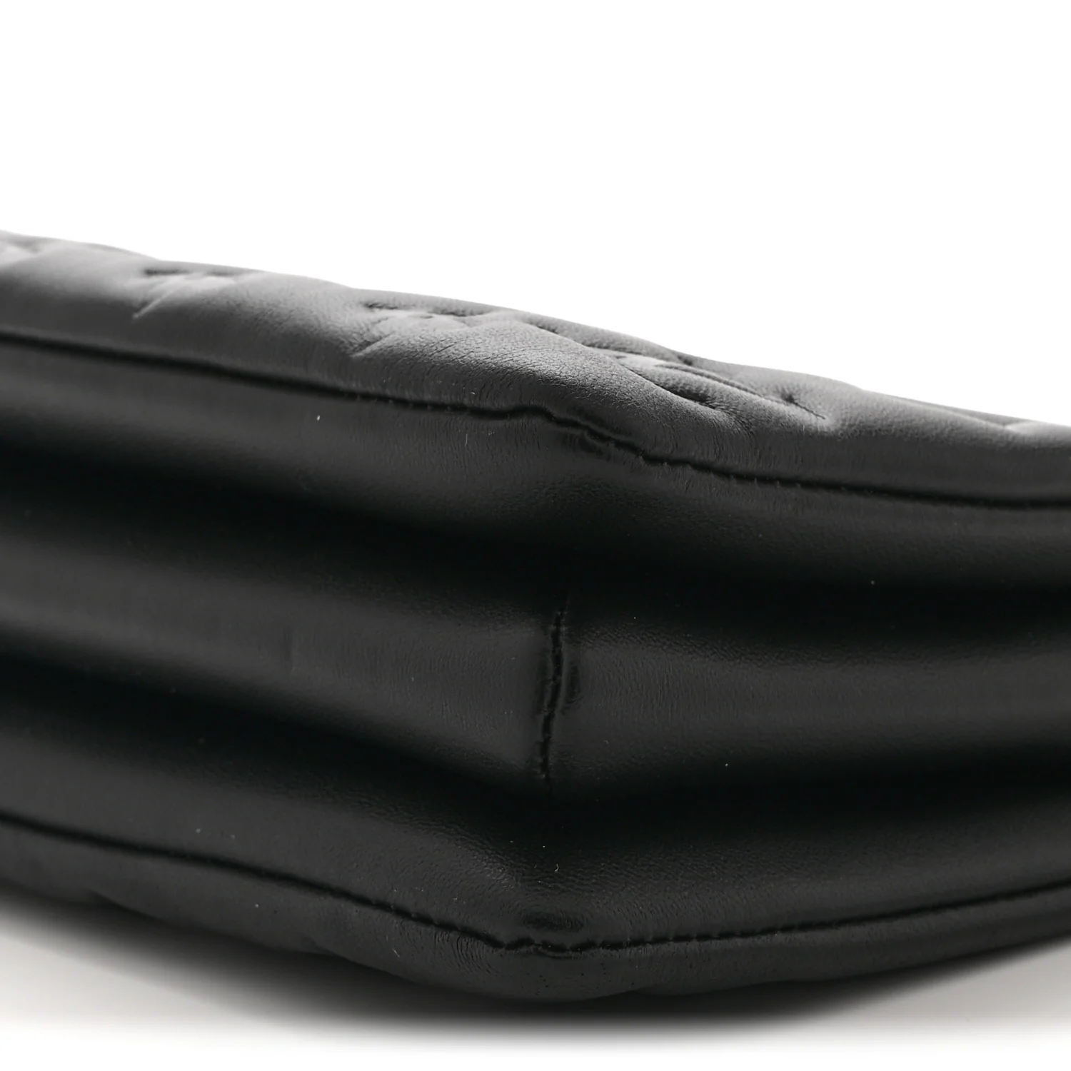 Lambskin Embossed Monogram Coussin BB Black - Image 11