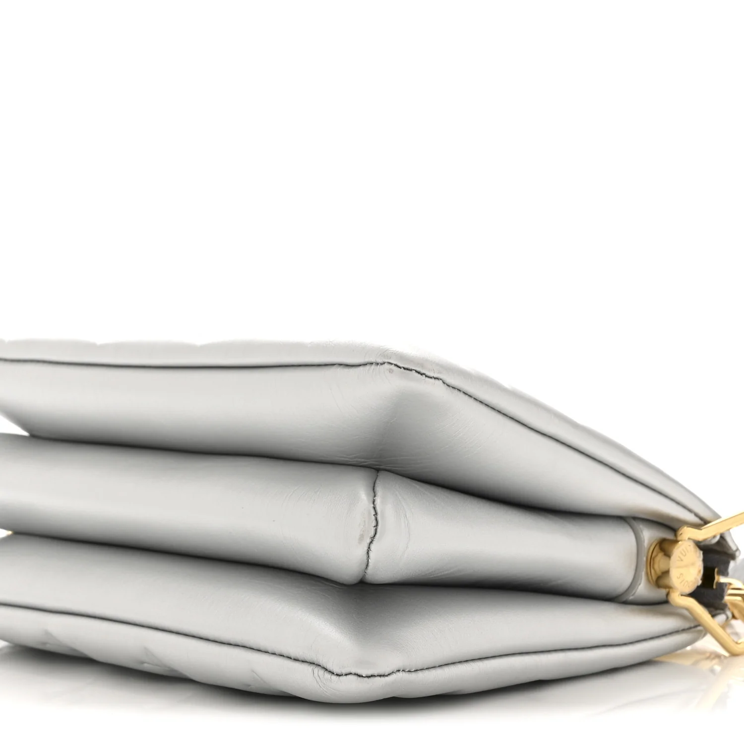 Lambskin Embossed Monogram Coussin BB Silver - Image 9