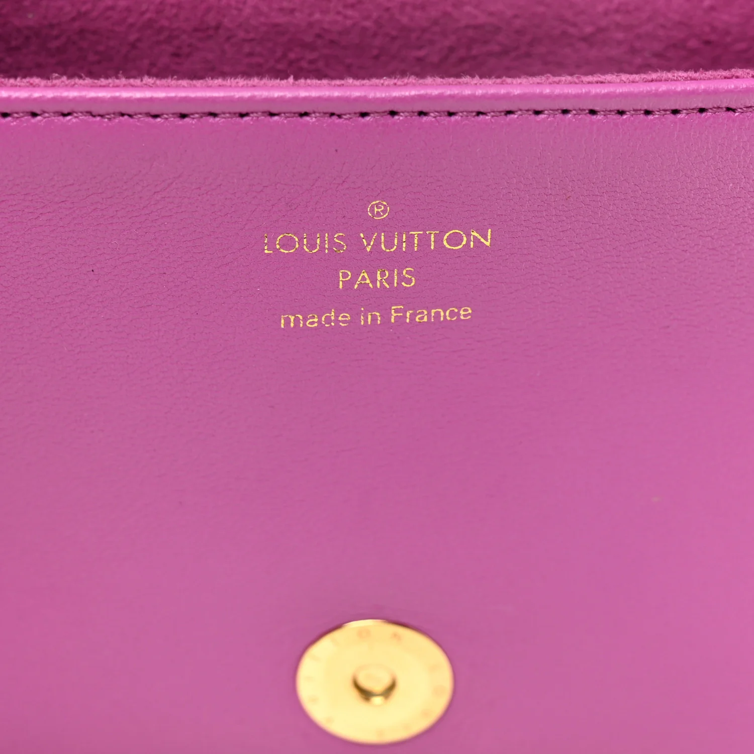 Lambskin Embossed Monogram Coussin Belt Bag Orchid - Image 6