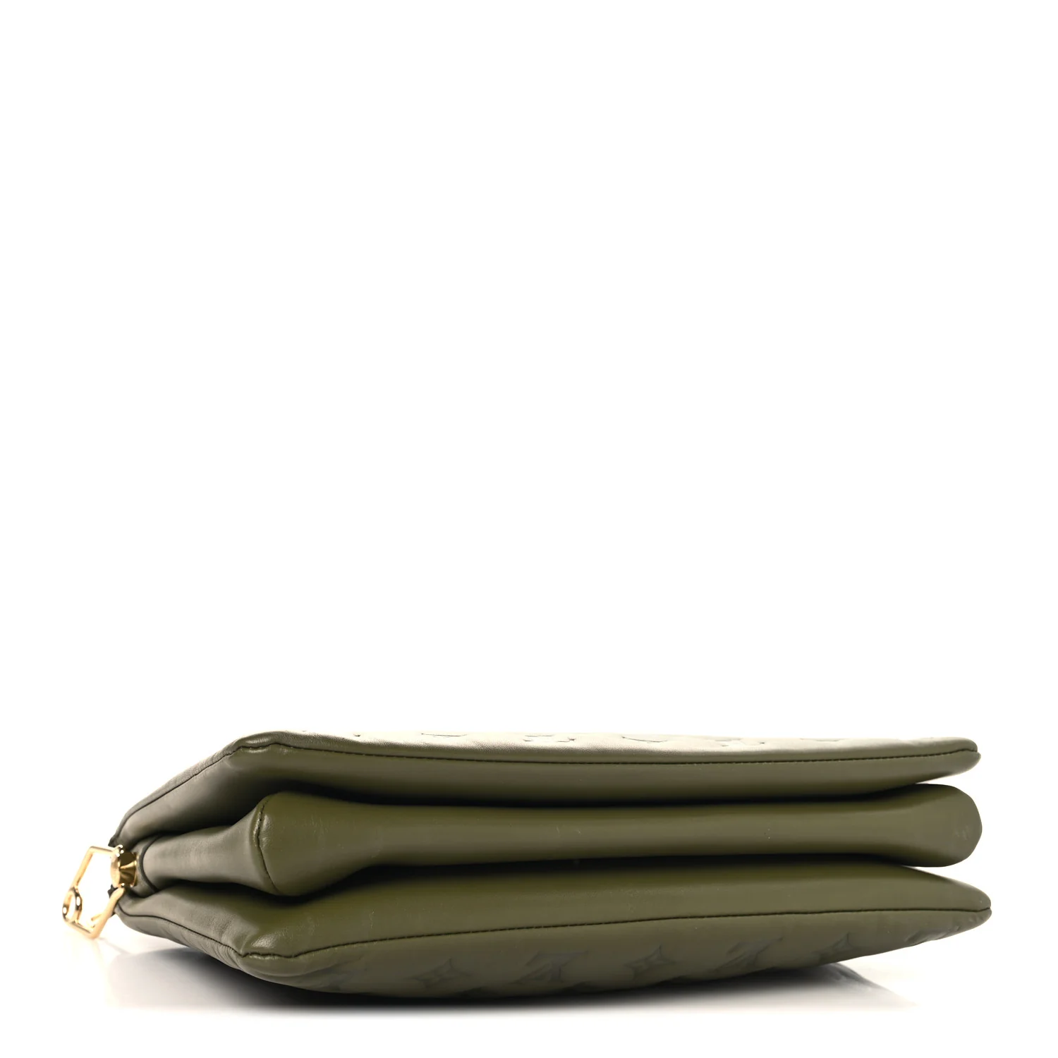 Lambskin Embossed Monogram Coussin MM Khaki - Image 4