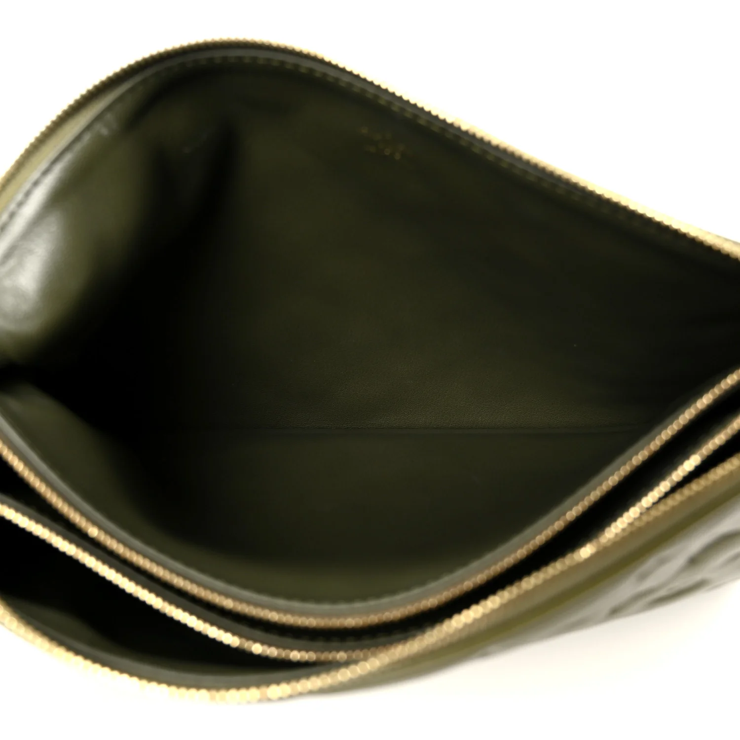 Lambskin Embossed Monogram Coussin MM Khaki - Image 5