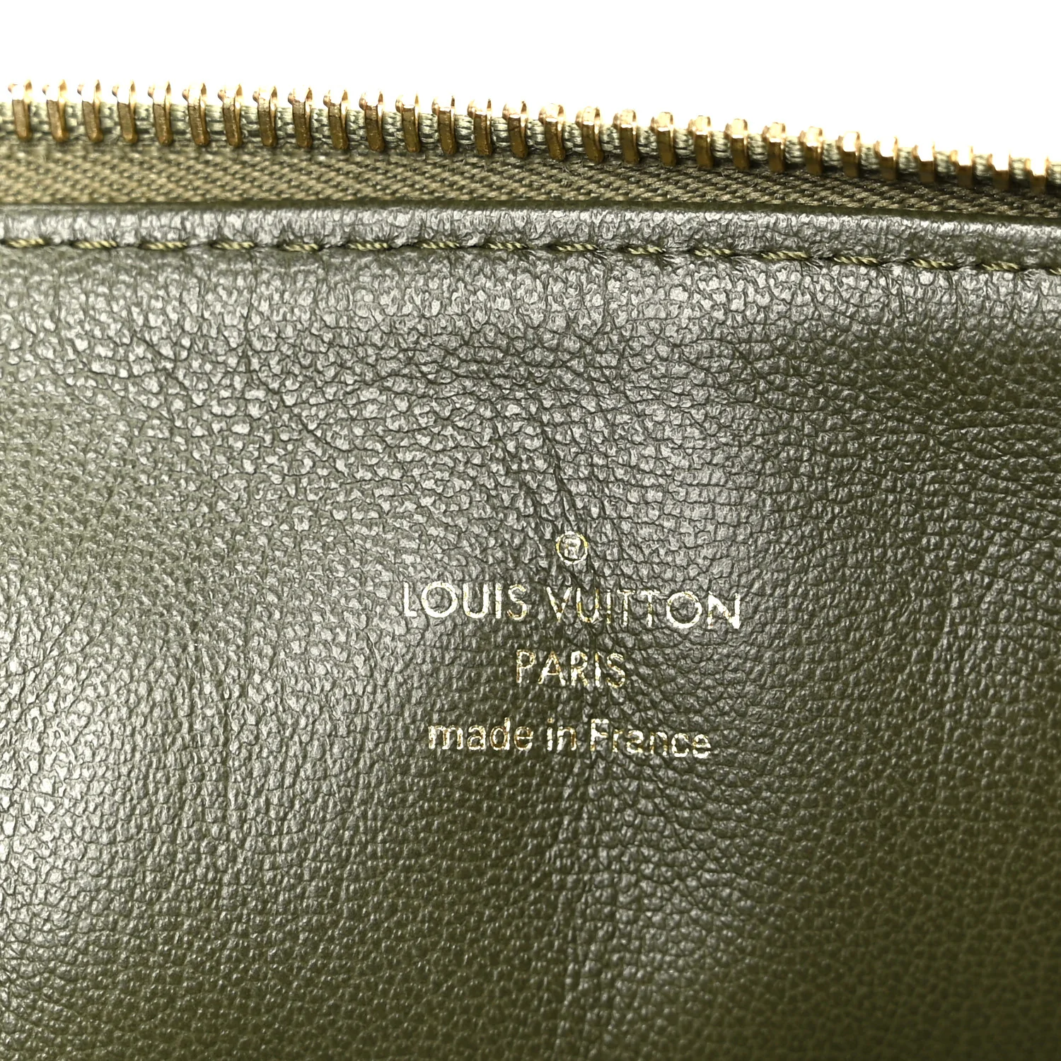 Lambskin Embossed Monogram Coussin MM Khaki - Image 8