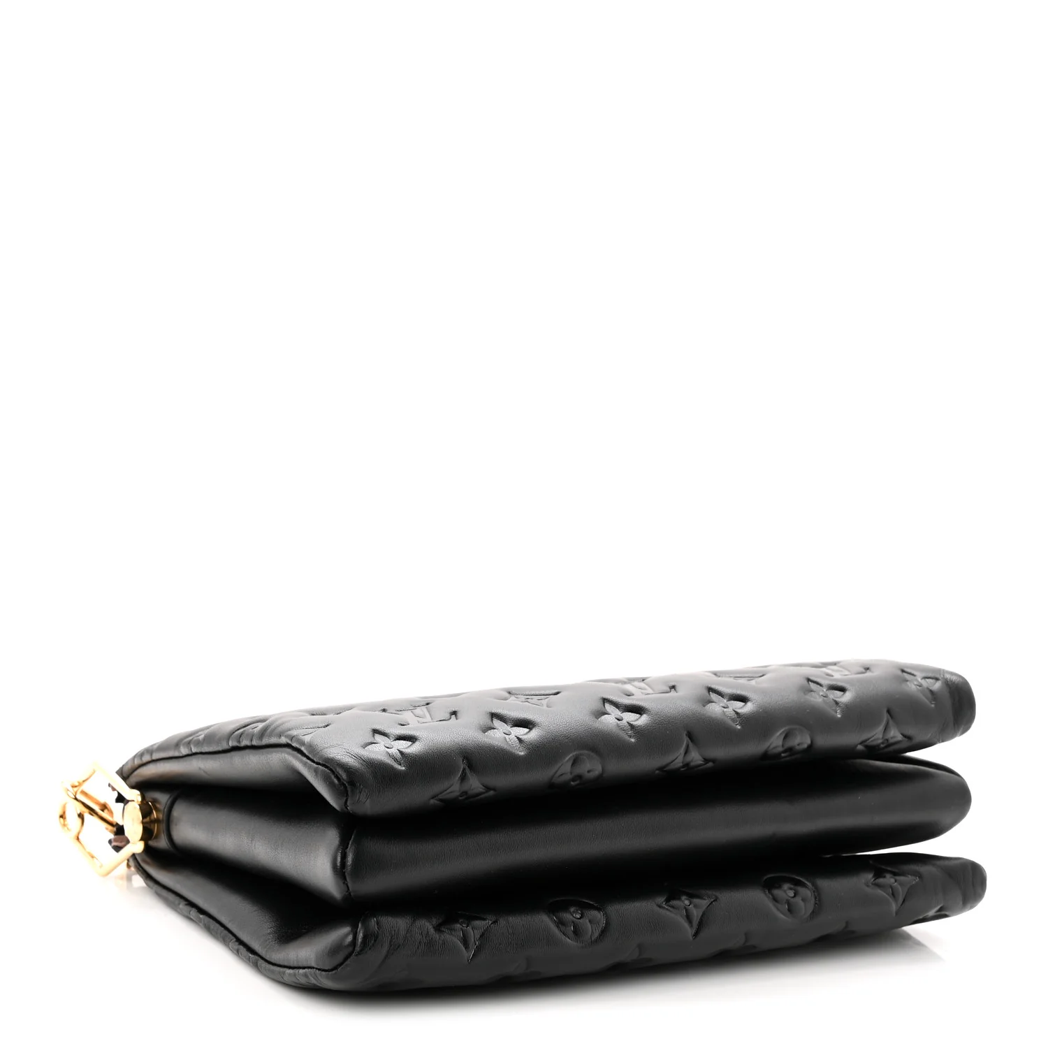 Lambskin Embossed Monogram Coussin PM Black - Image 4