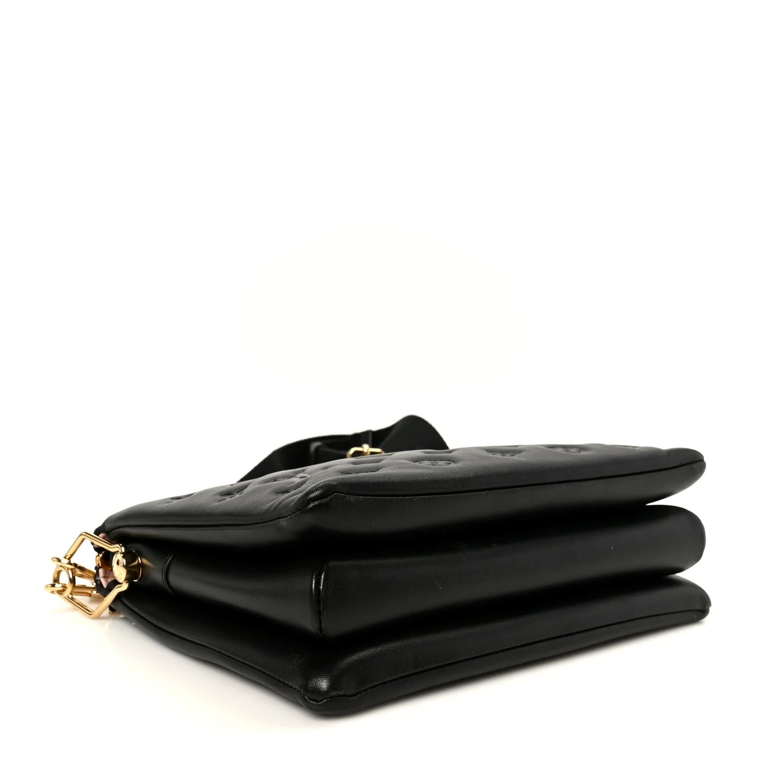 Lambskin Embossed Monogram Coussin PM Black - Image 4