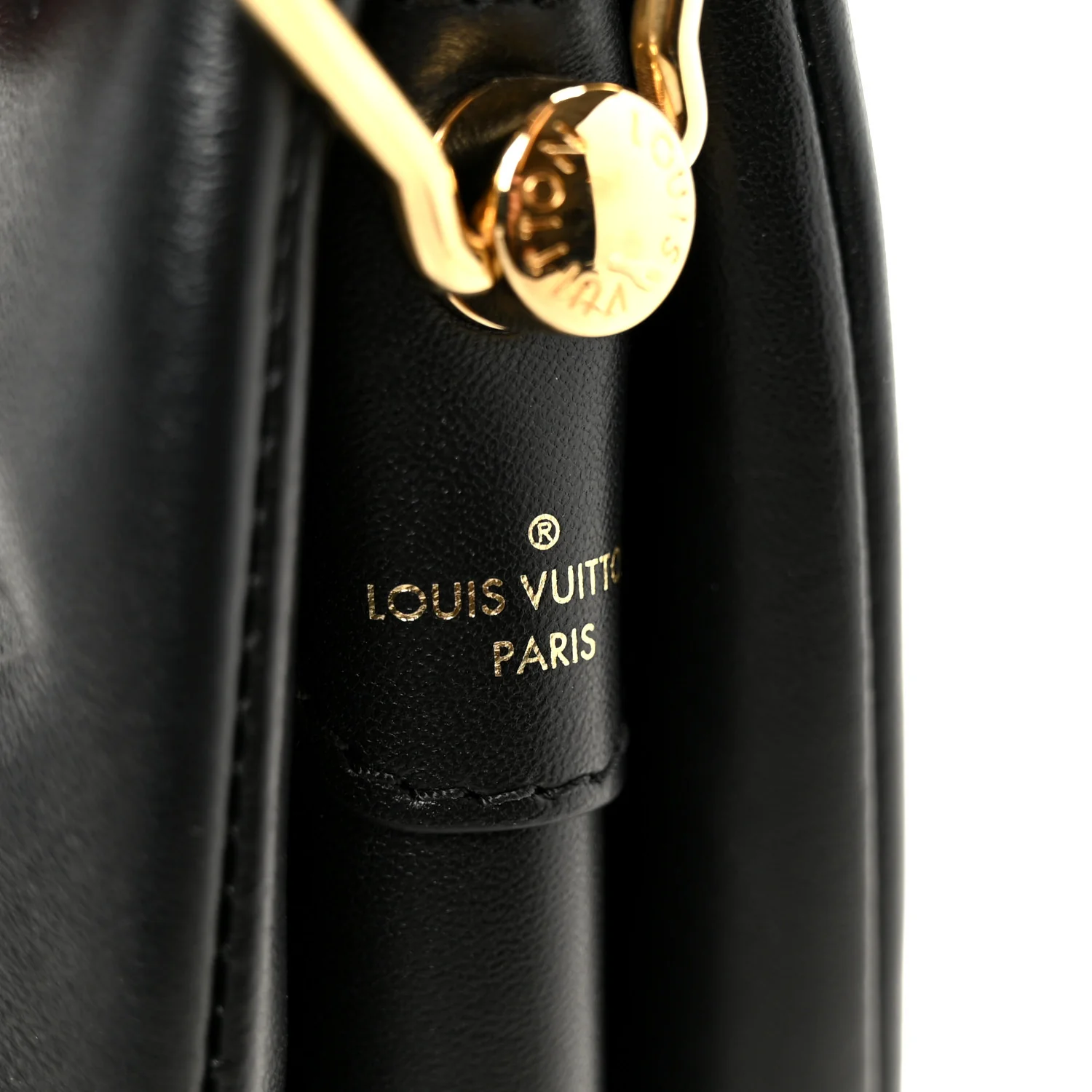 Lambskin Embossed Monogram Coussin PM Black - Image 9