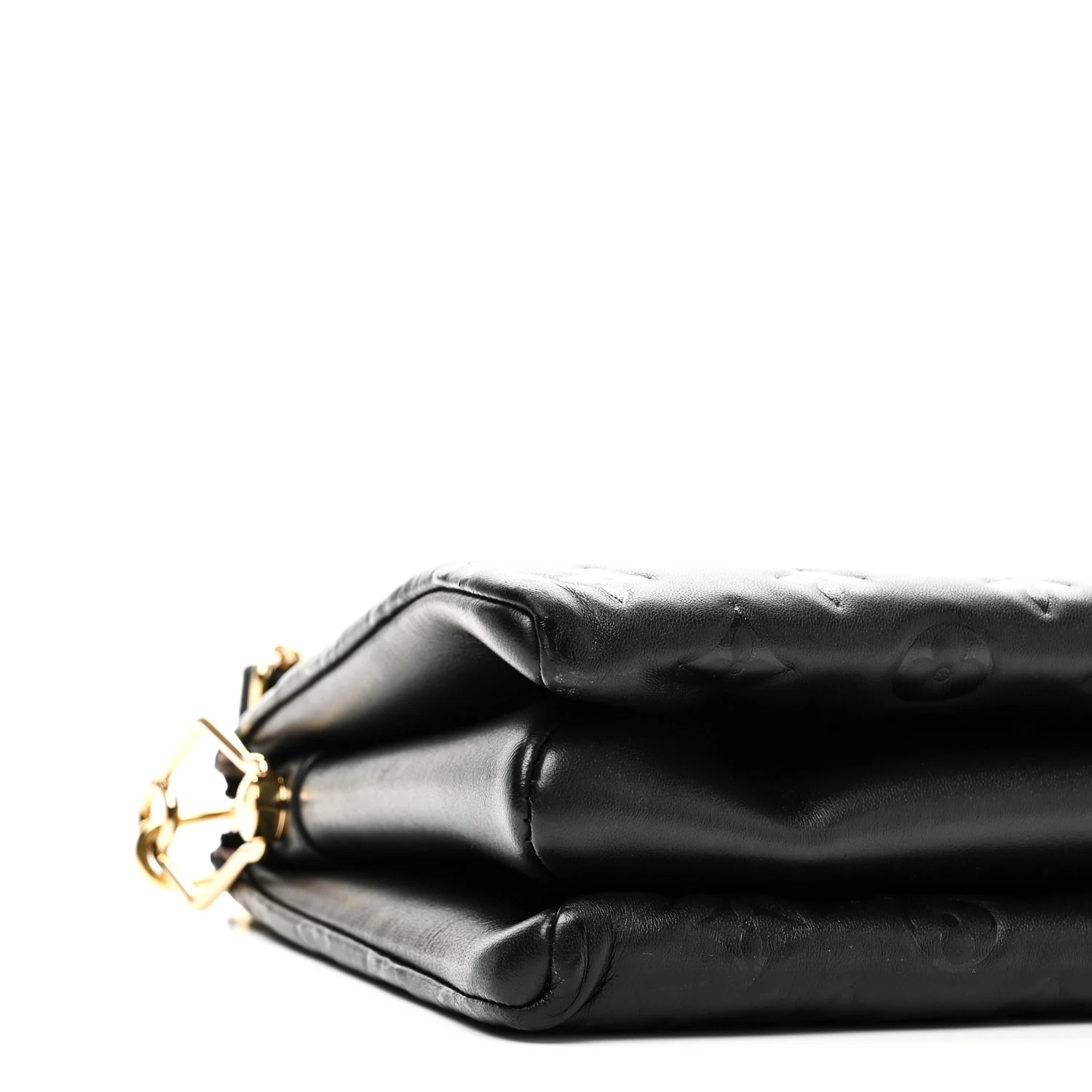 Lambskin Embossed Monogram Coussin PM Black - Image 10
