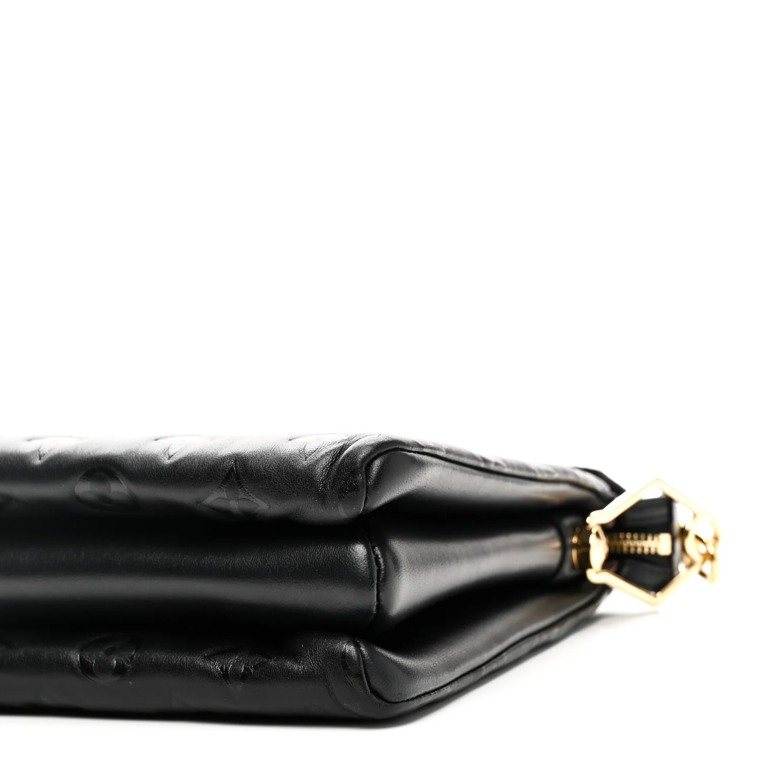 Lambskin Embossed Monogram Coussin PM Black - Image 11