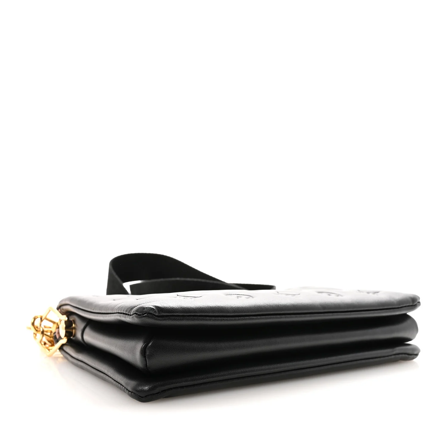 Lambskin Embossed Monogram Coussin PM Black - Image 4