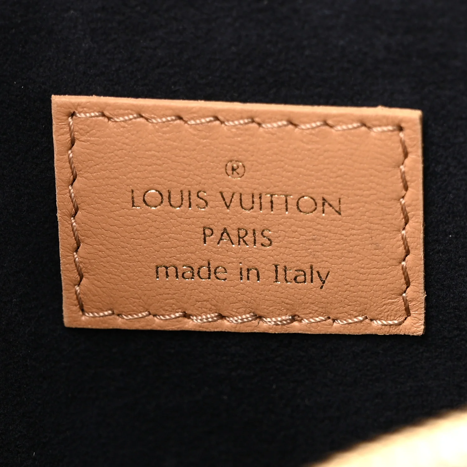Lambskin Embossed Monogram Coussin PM Camel - Image 7