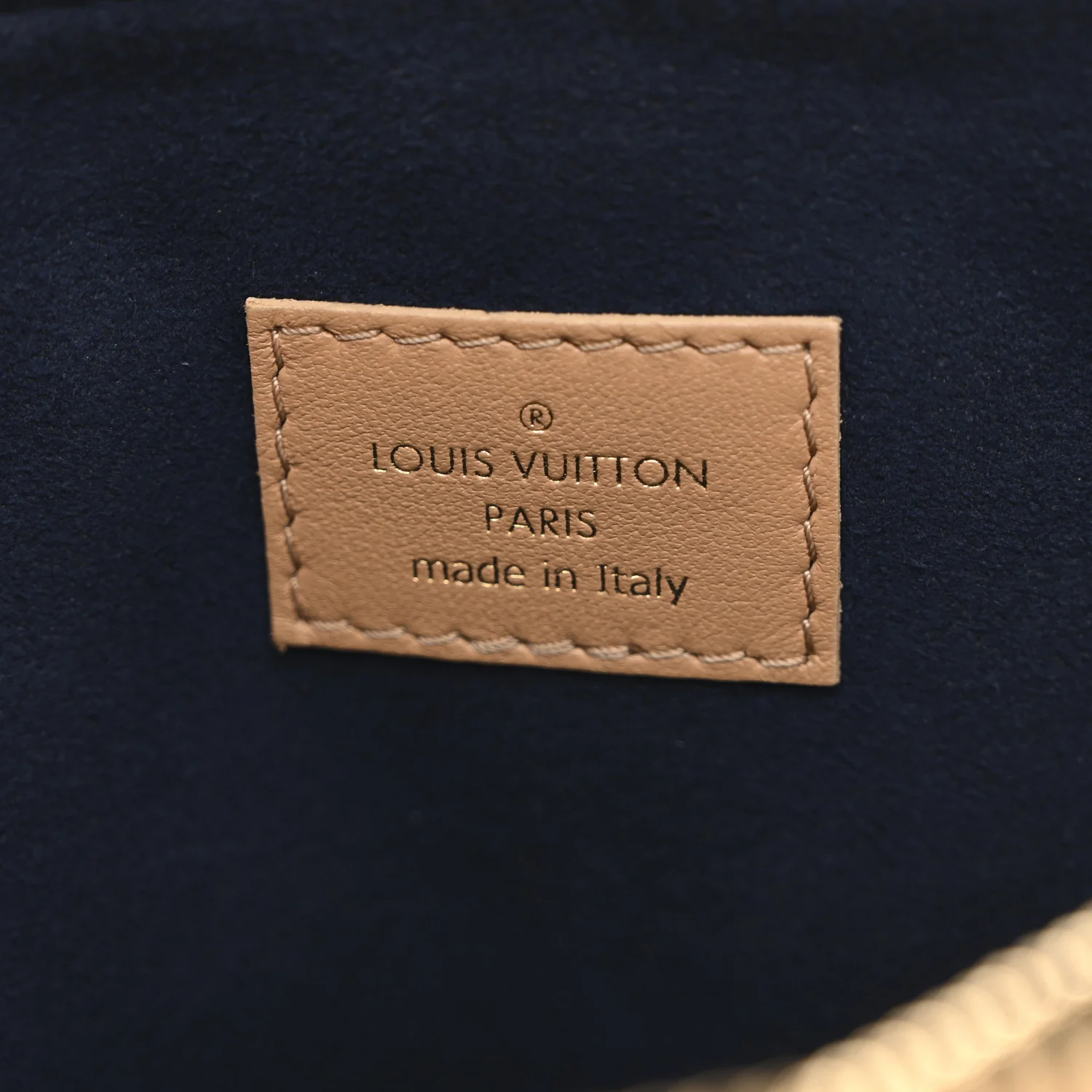 Lambskin Embossed Monogram Coussin PM Camel - Image 8