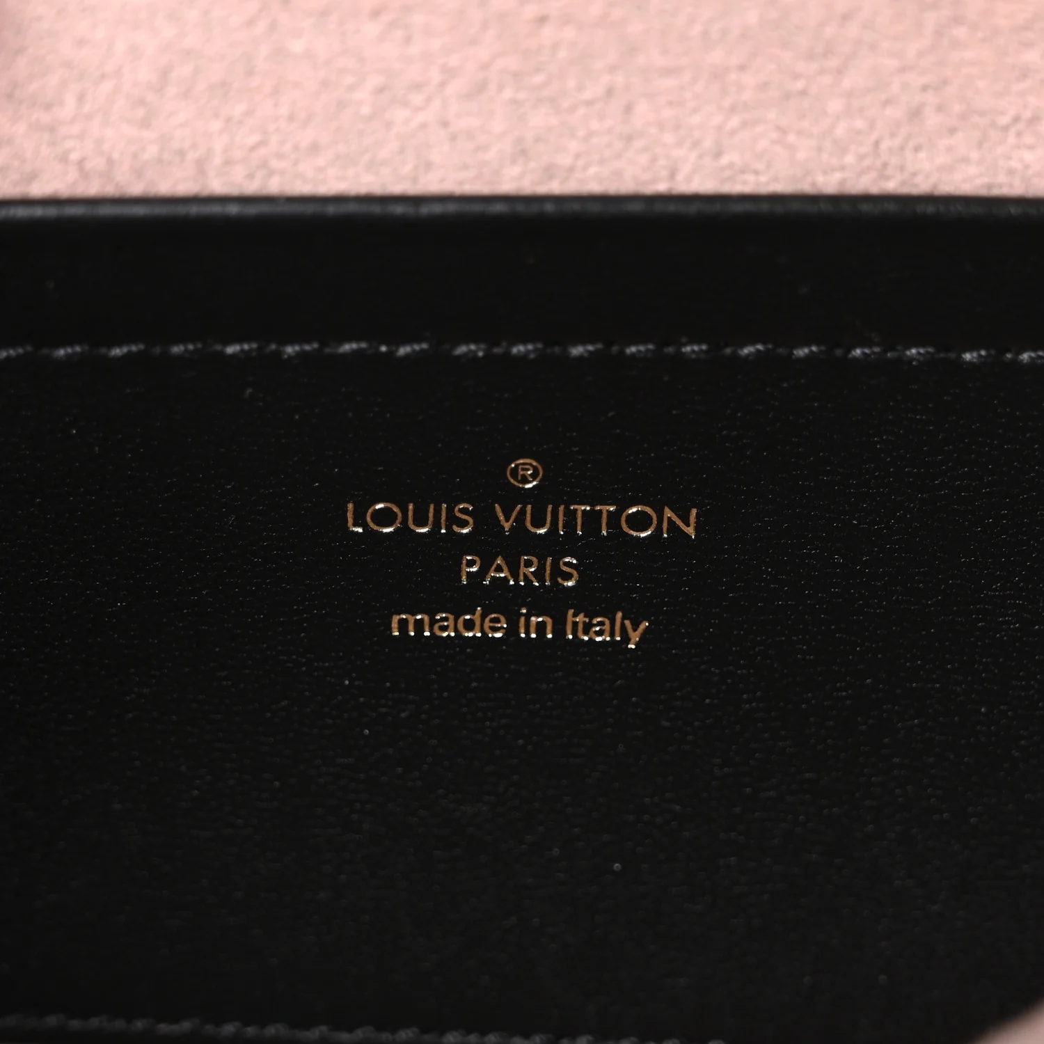 Lambskin Embossed Monogram Pochette Coussin Black - Image 5