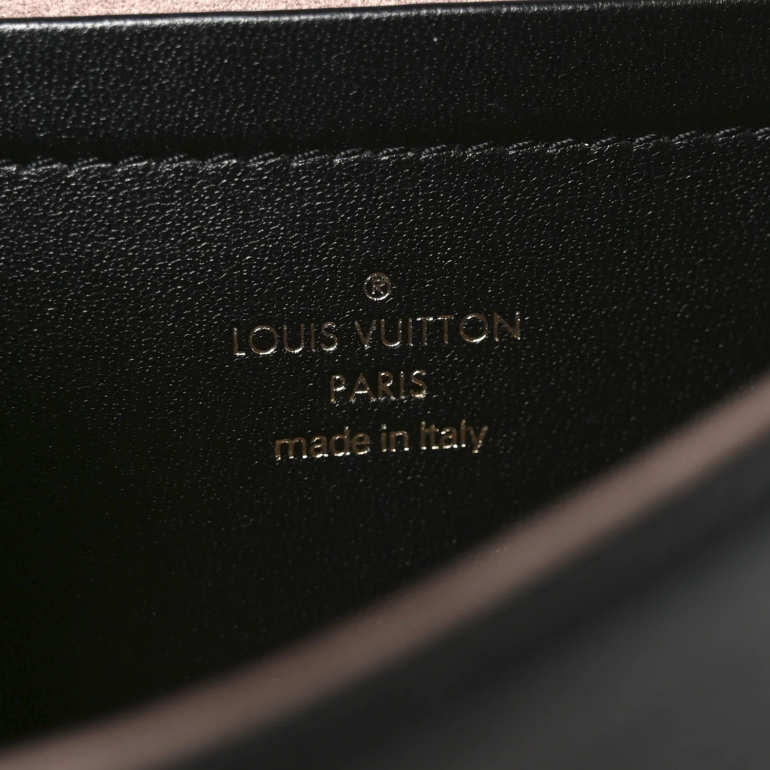 Lambskin Embossed Monogram Pochette Coussin Black - Image 6
