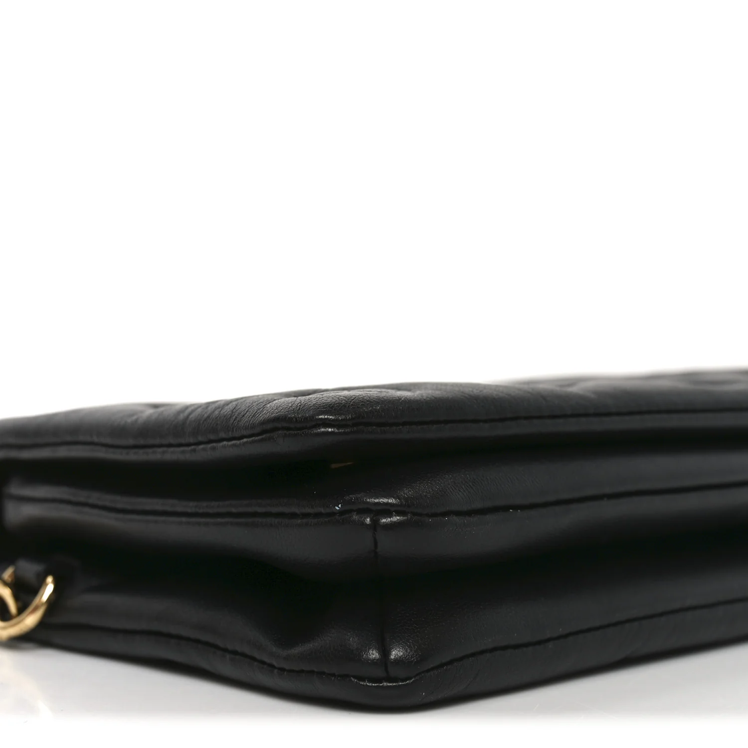 Lambskin Embossed Monogram Pochette Coussin Black - Image 8
