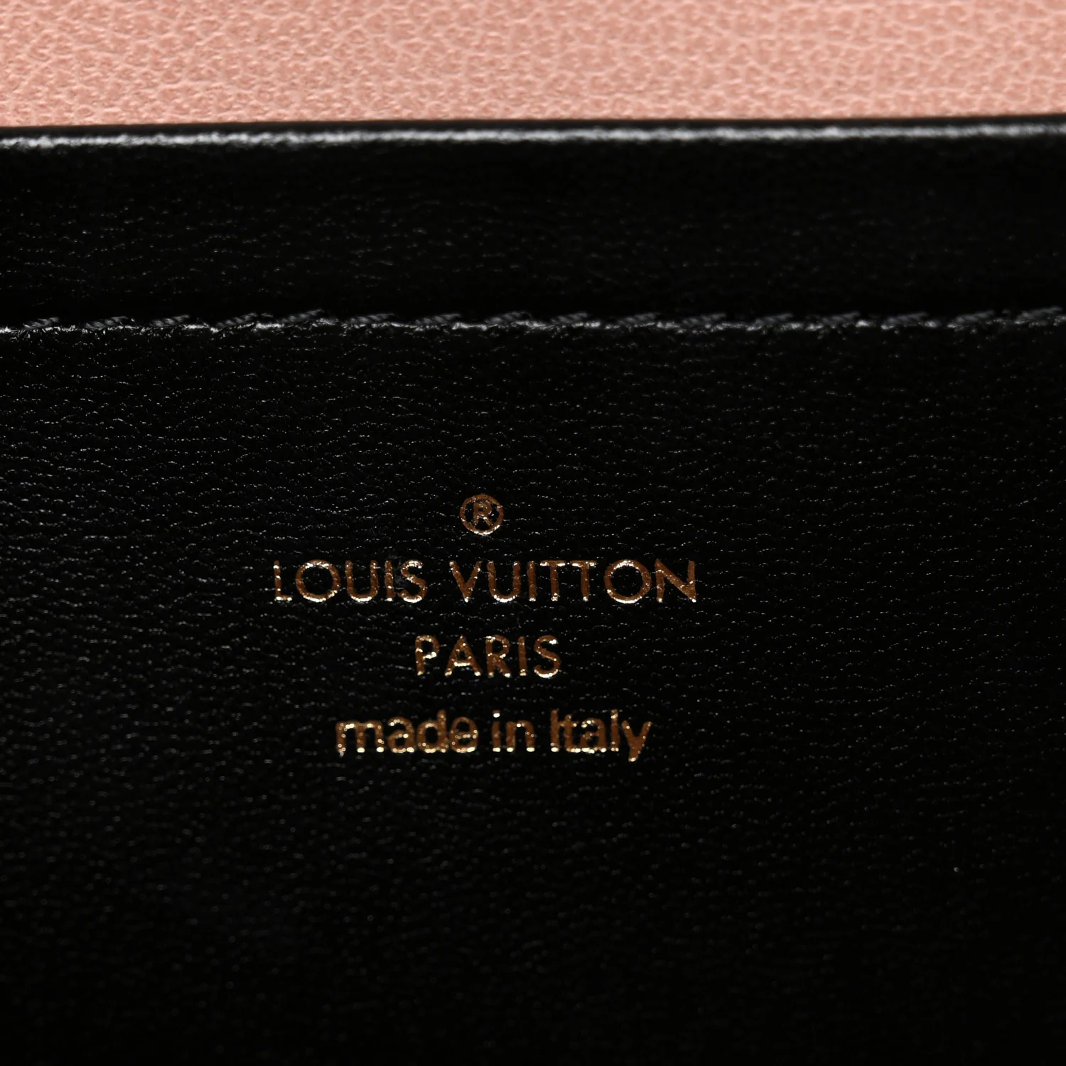 Lambskin Embossed Monogram Pochette Coussin Black - Image 6