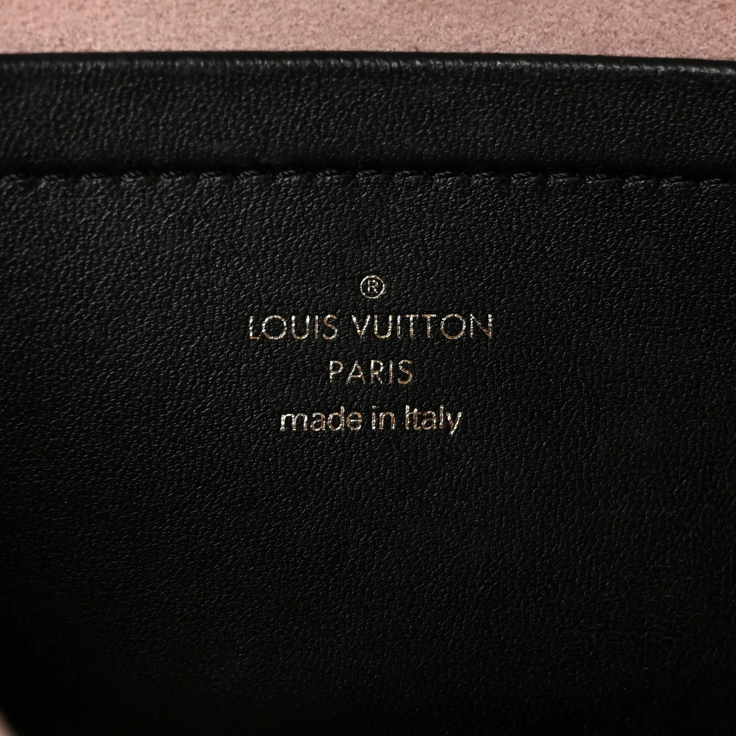 Lambskin Embossed Monogram Pochette Coussin Black - Image 7